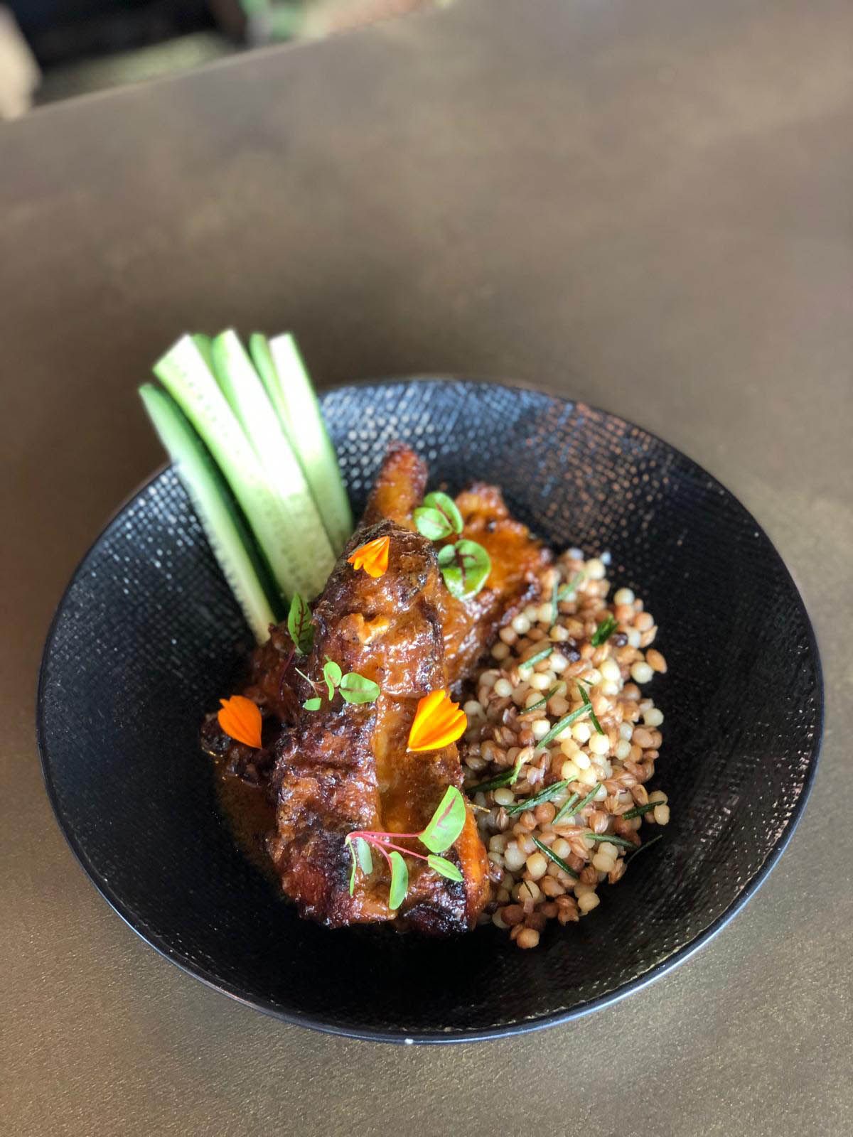 Braised lamb ribs in curry spices