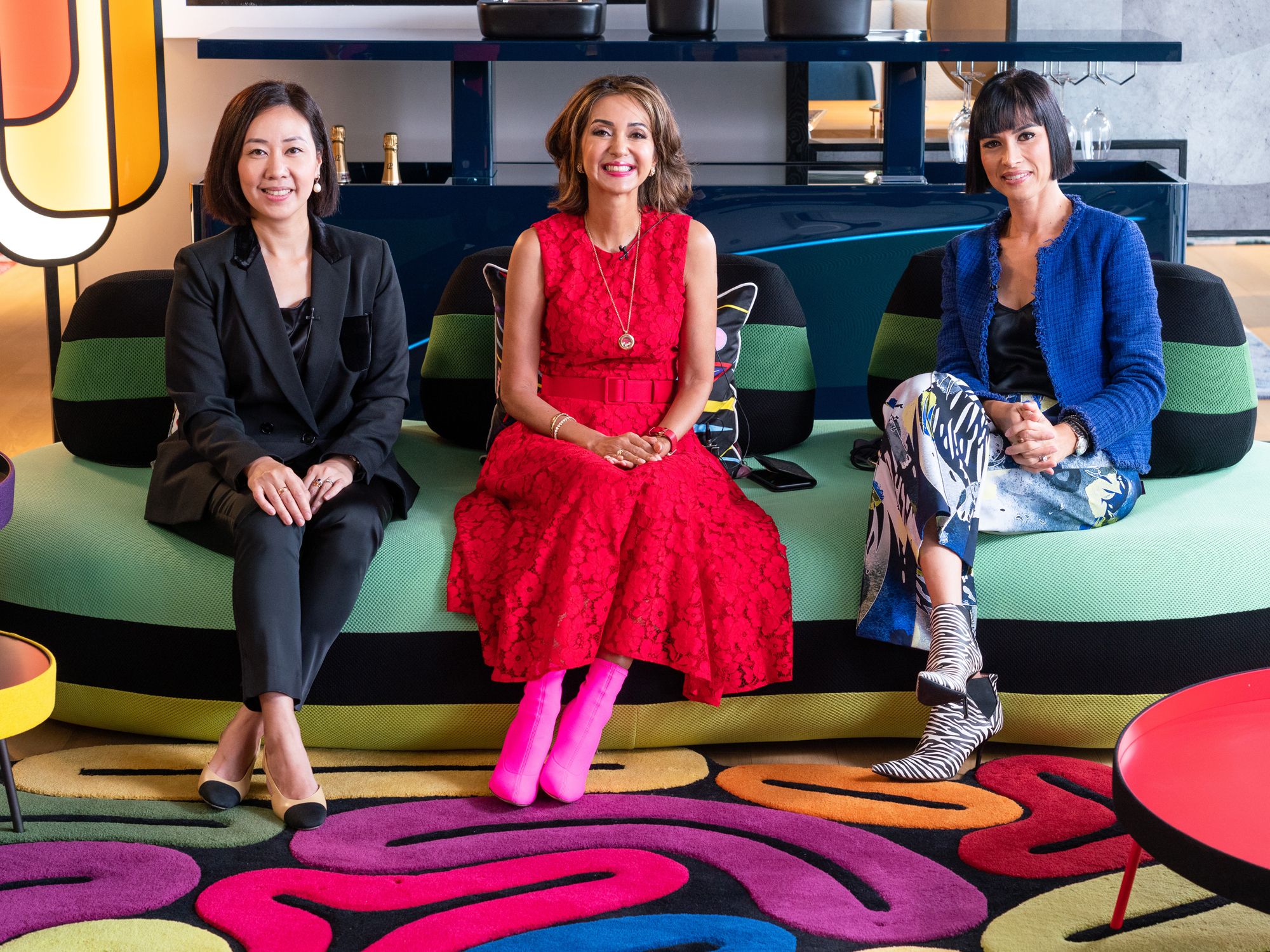 The virtual talk took place at Roche Bobois' Singapore showroom (Image: Design Intervention)
