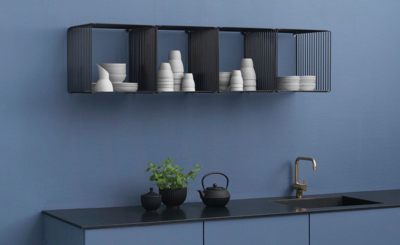 The Montana Panton wire storage system from Danish Design Co allows you to showcase your creative flair (Image: Danish Design Co)