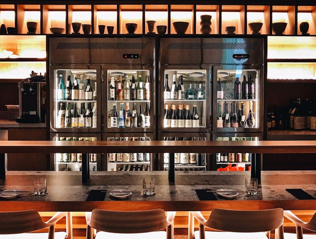 Jinjo restaurant features its line-up of precious pottery through a noteworthy shelf design (Image: Jinjo)