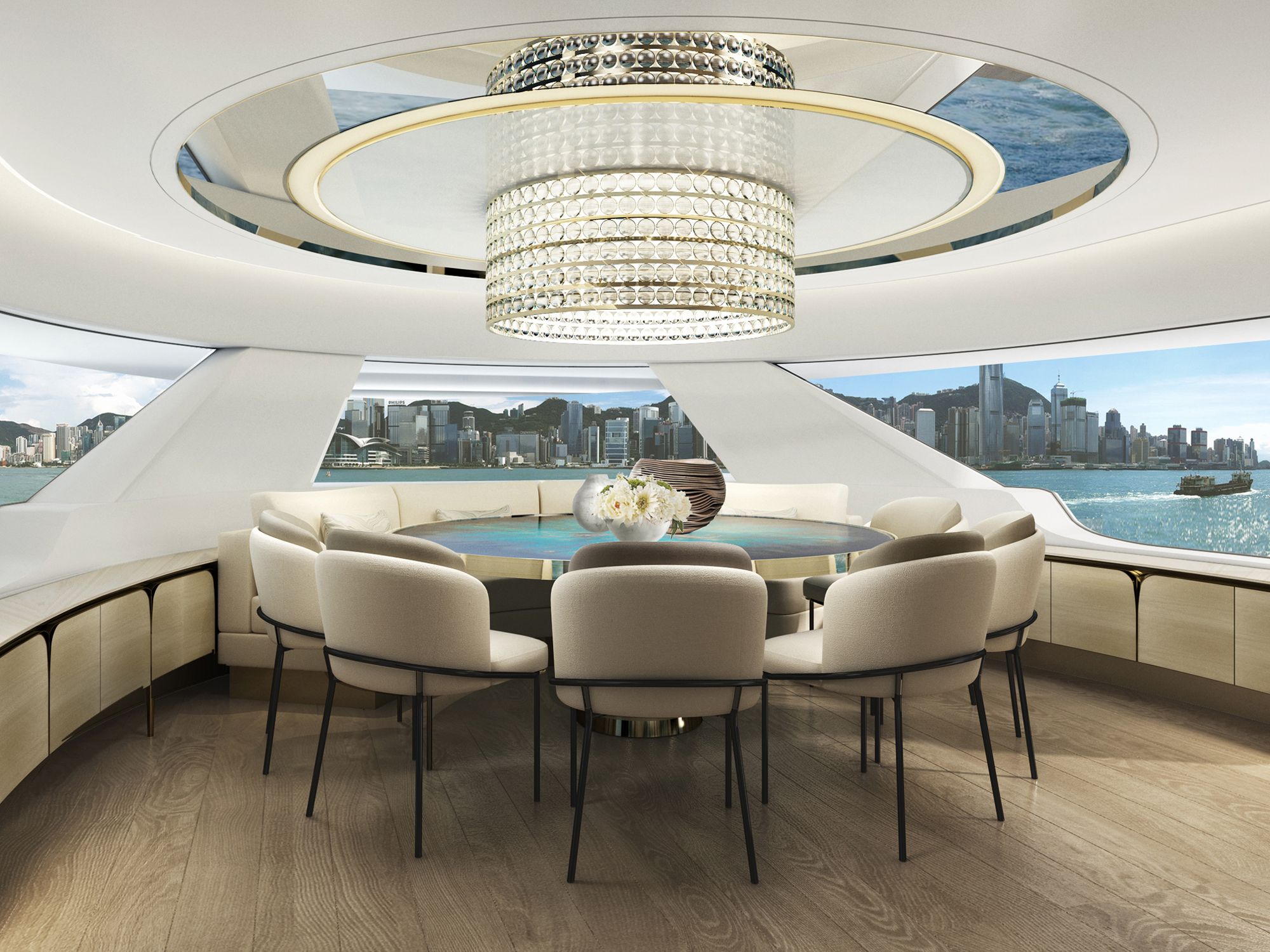 A collaboration between Steve Leung and Italian yacht company Sanlorenzo