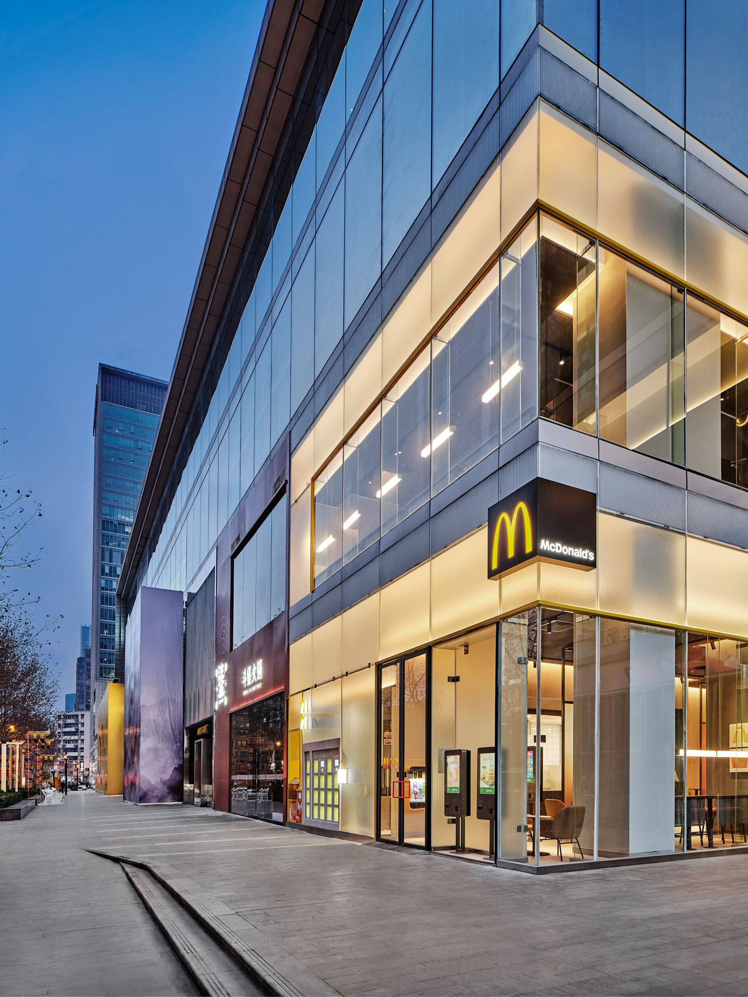 McDonald's Cube shopfront, designed by Steve Leung