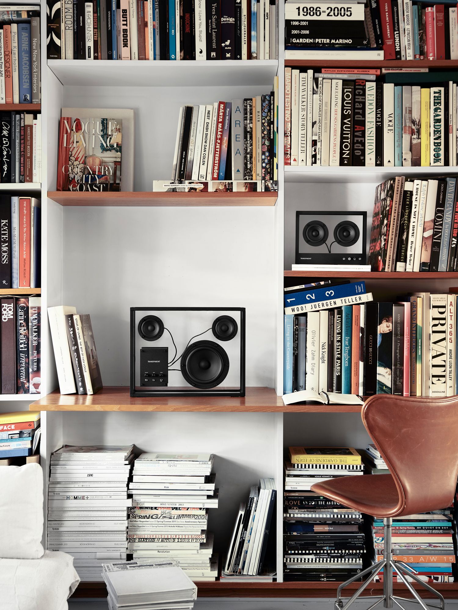 The Transparent speaker is compatible with other Transparent speakers, like the one in small that's pictured here (Image: Transparent)