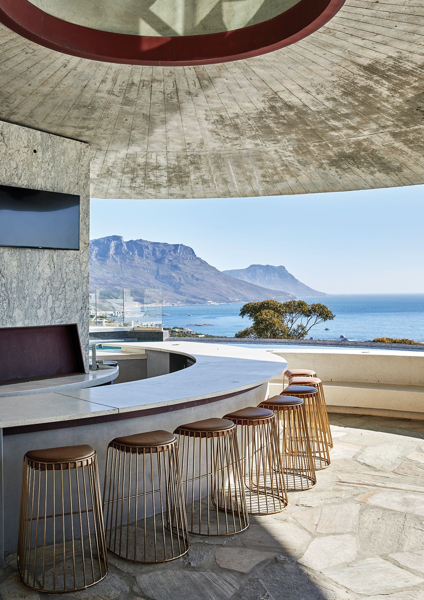 The bar area of the Clifton house, designed by SRLC