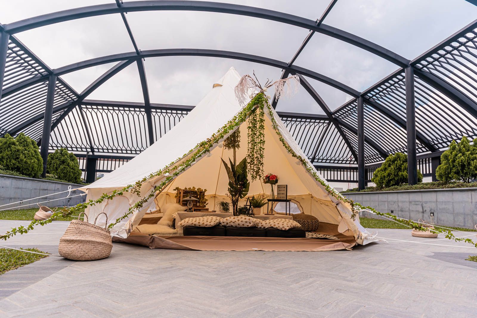 Glamping tent