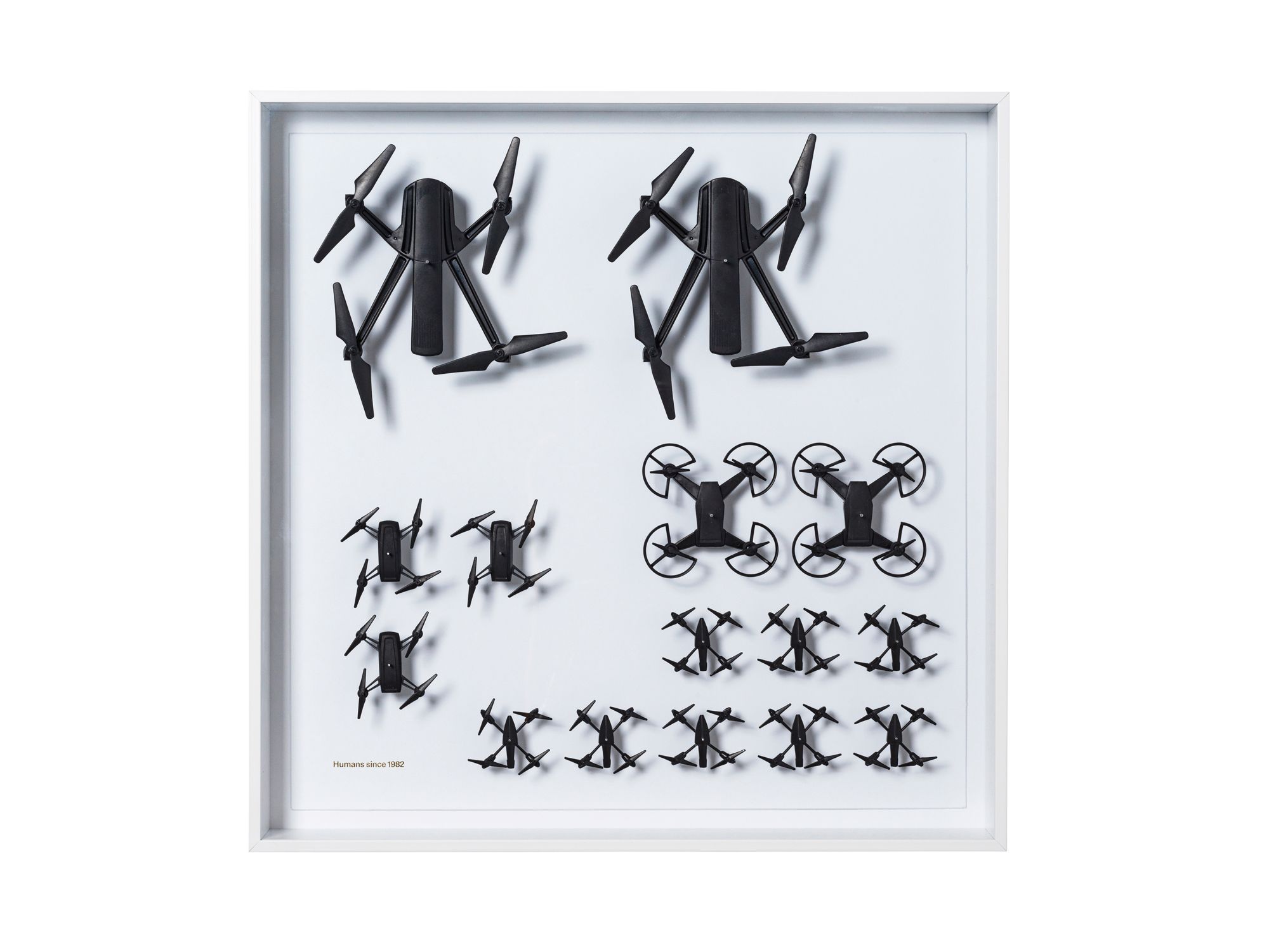 Drone motif wall decoration by Humans since 1982, from Ikea Art Event Collection 2021