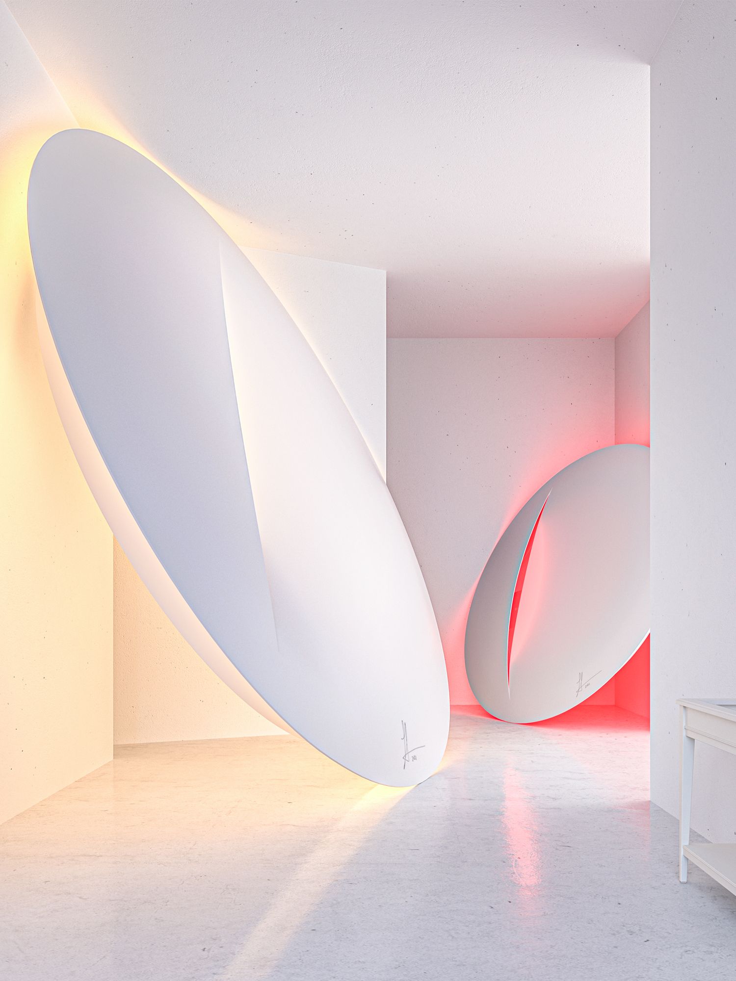LED wall lamp by Sabine Marcelis, from Ikea Art Event Collection 2021