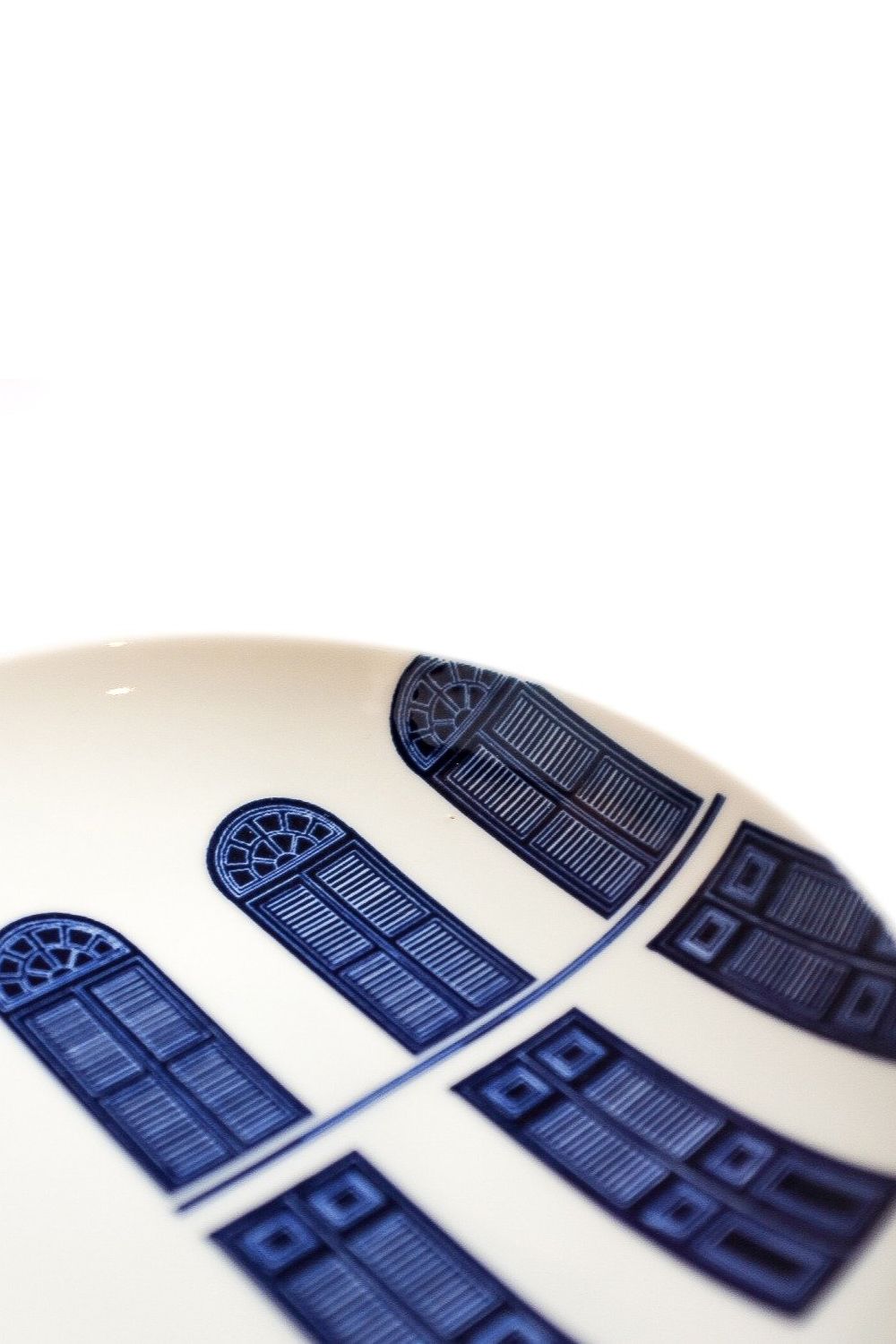 Supermama House of Stories Plate from the Singapore Blue Collection, from Tatler Homes Curates