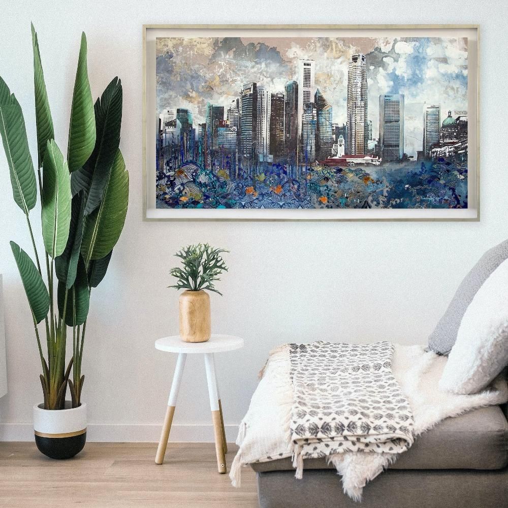 Talking Textiles River City Canvas Limited Edition Print, from Tatler Homes Curates
