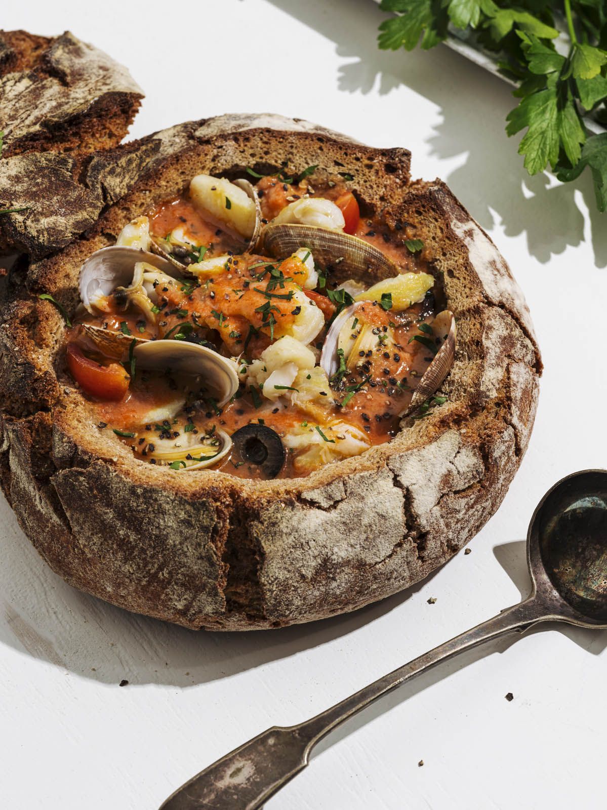 Açorda de Bacalhau "Bread Porridge"