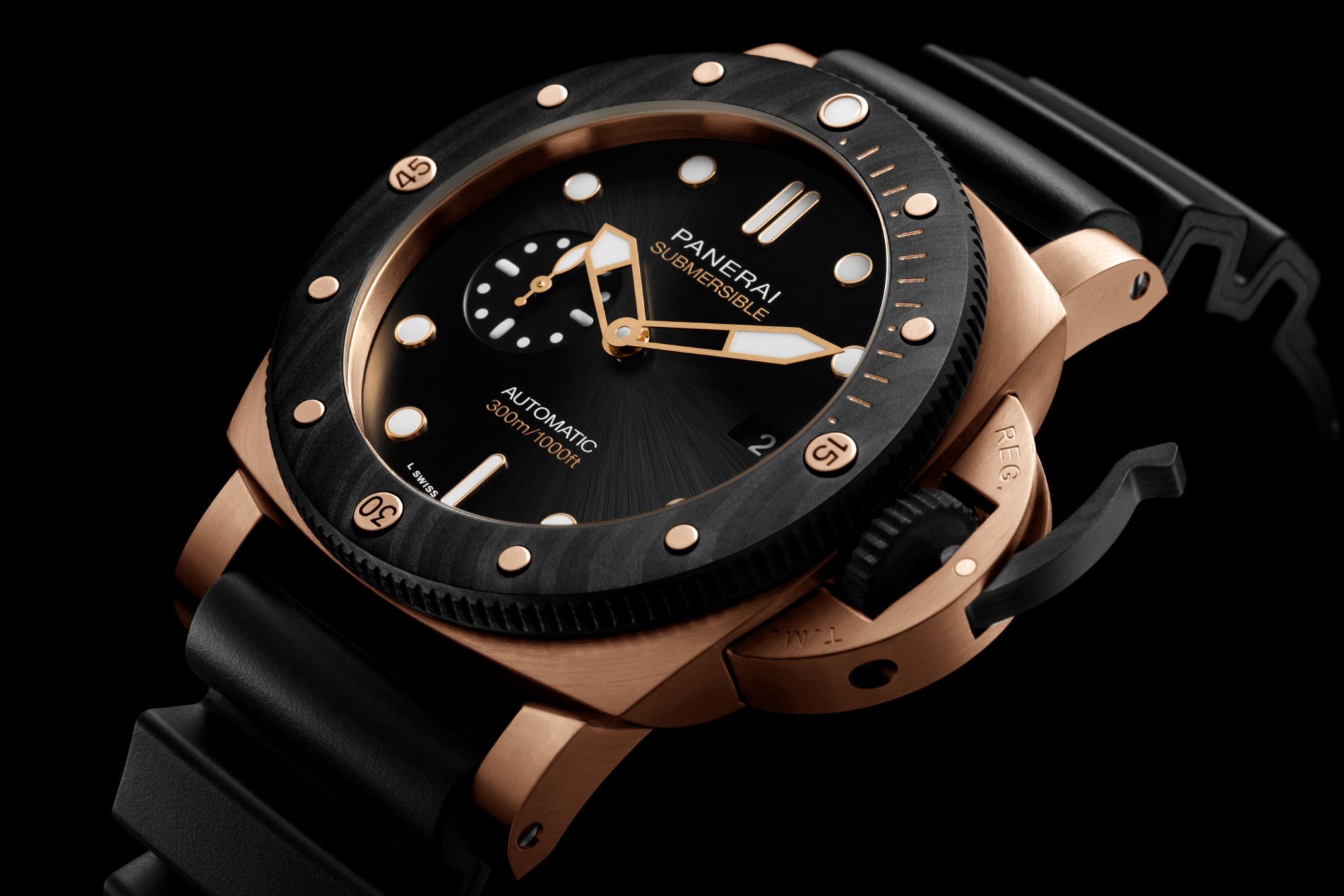 Panerai Submersible Goldtech OroCarbo - 44mm