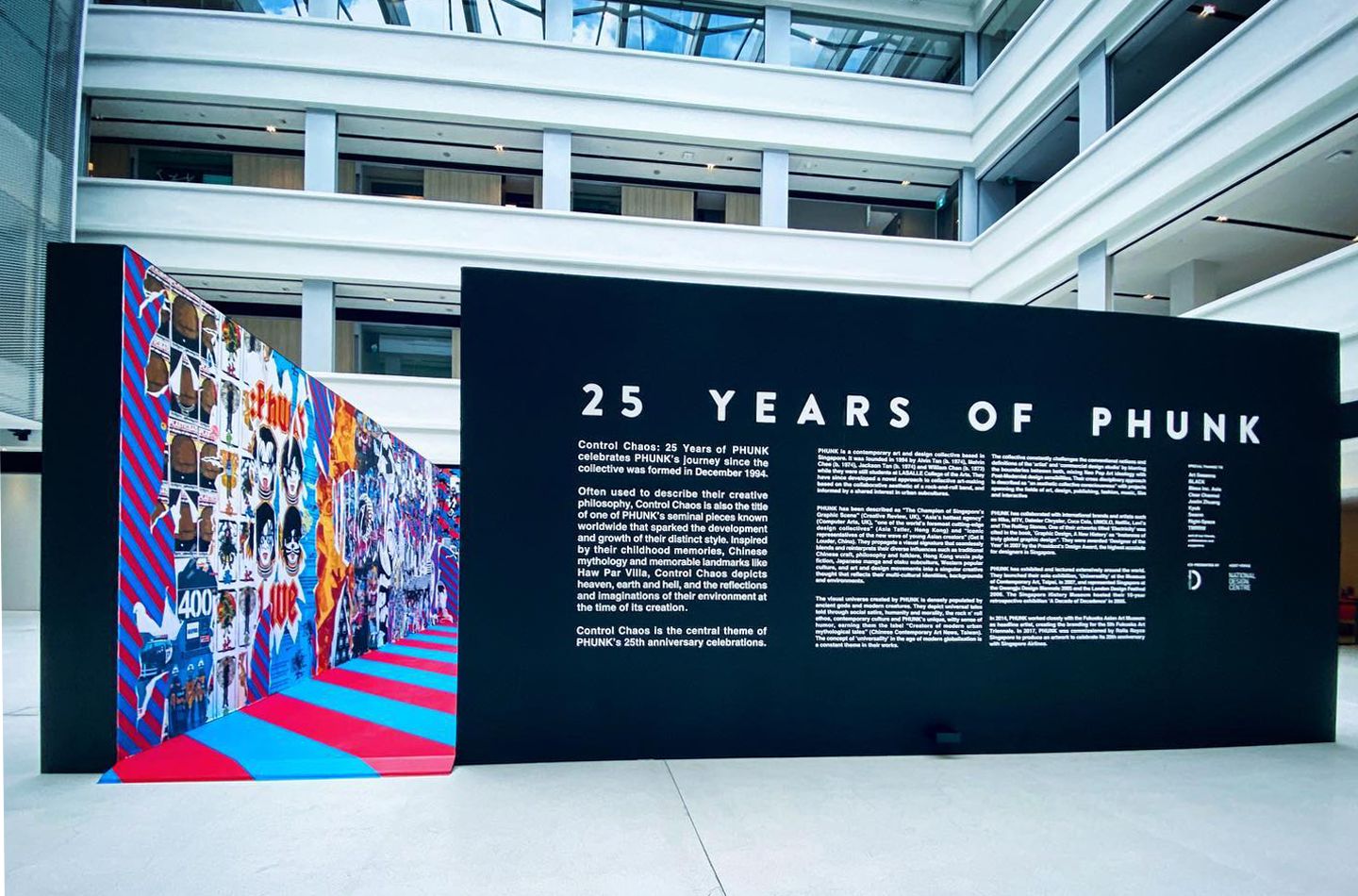 Phunk's commemorative exhibition, titled Control Chaos: 25 Years of Phunk, was held at Singapore's National Design Centre (Photo: Phunk)
