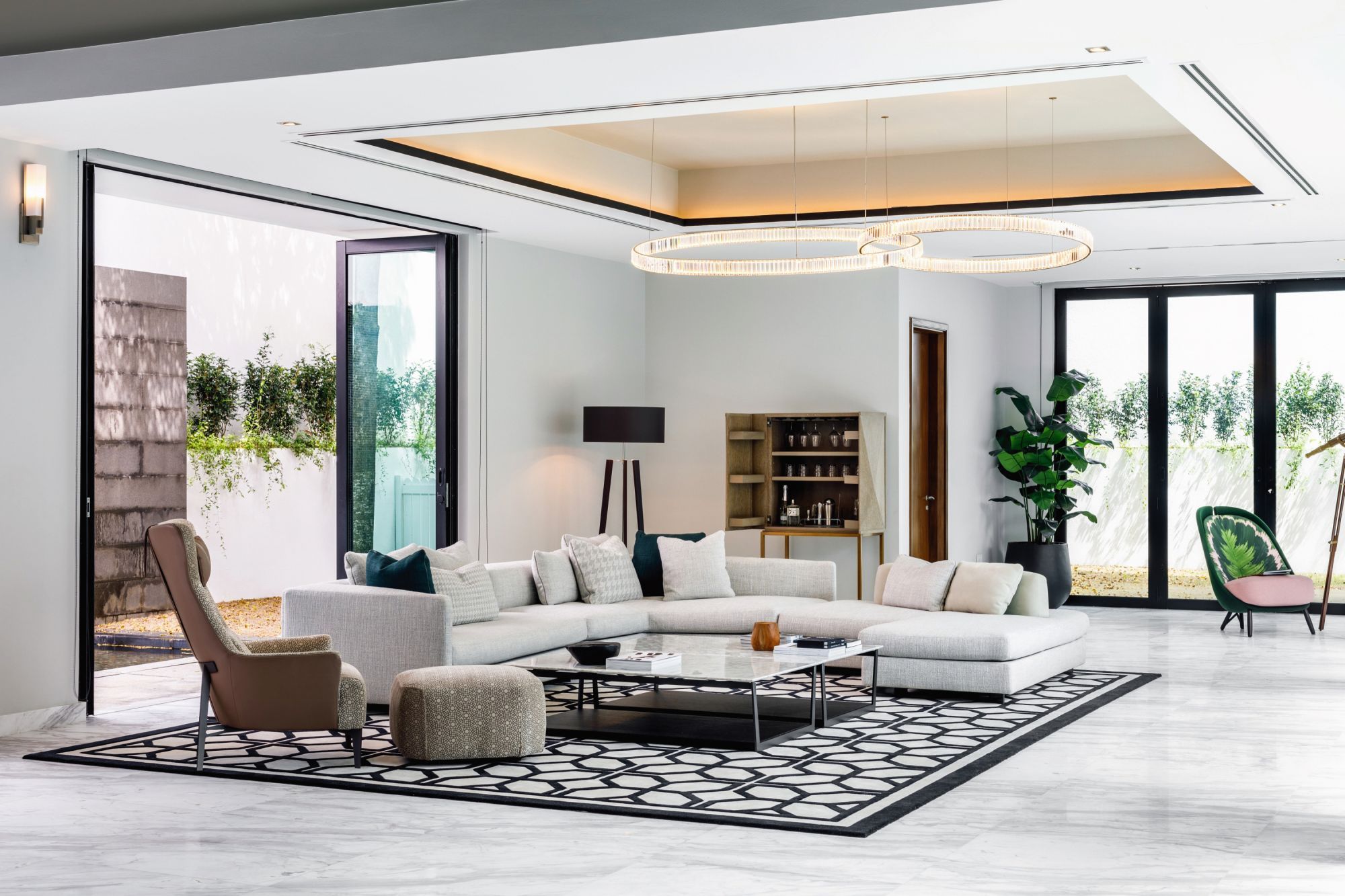 This black-and-white bungalow, designed by Designworx Interior Consultant, is the winner of Best Show Unit (Reader’s Choice)