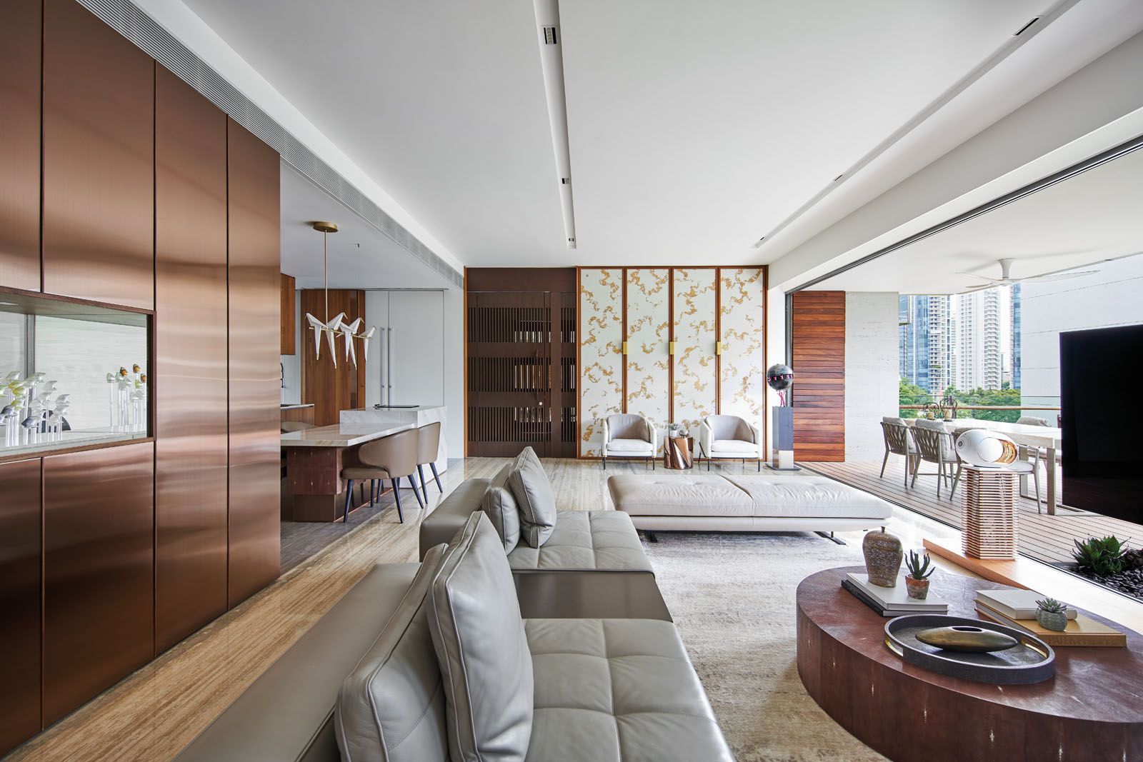 Winner of Best Bespoke Concept, this apartment designed by Architology Interiors emits a luxurious touch with diverse materials and accents