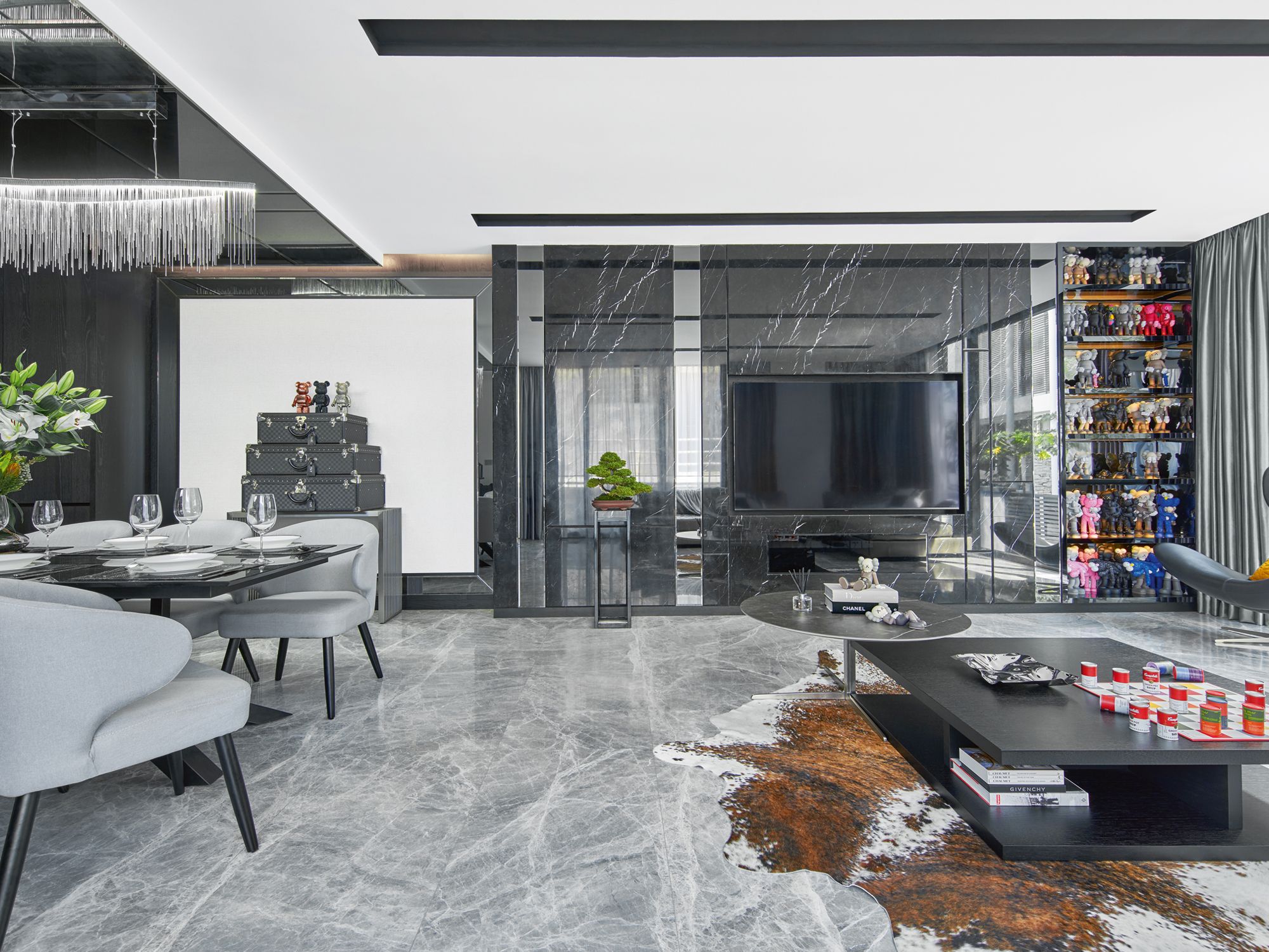 Winner of Best Living Room (Reader’s Choice), this design by Prestige Global Designs embraces a minimalist scheme