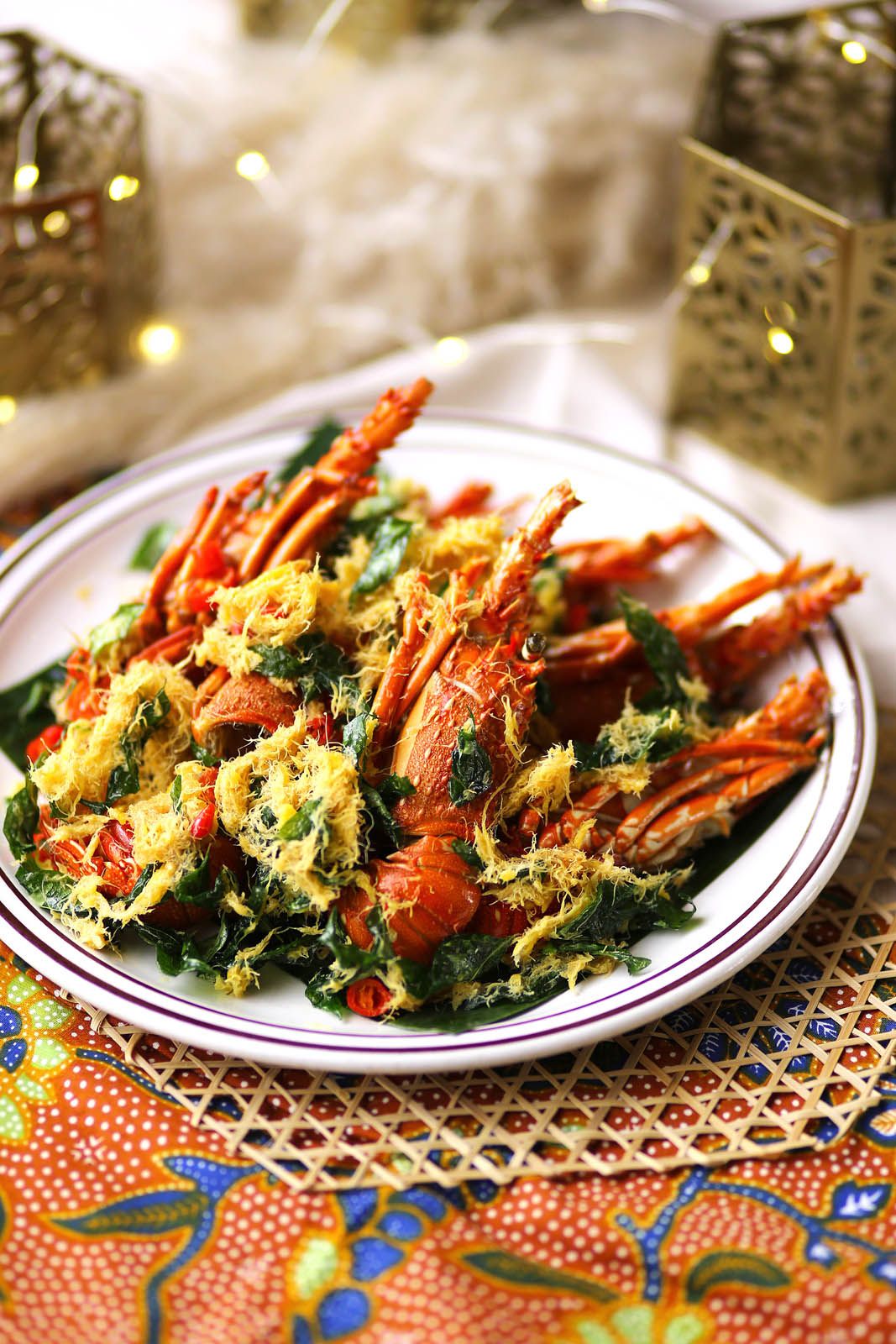 Wok-fried baby lobster at Kintamani Indonesian Restaurant