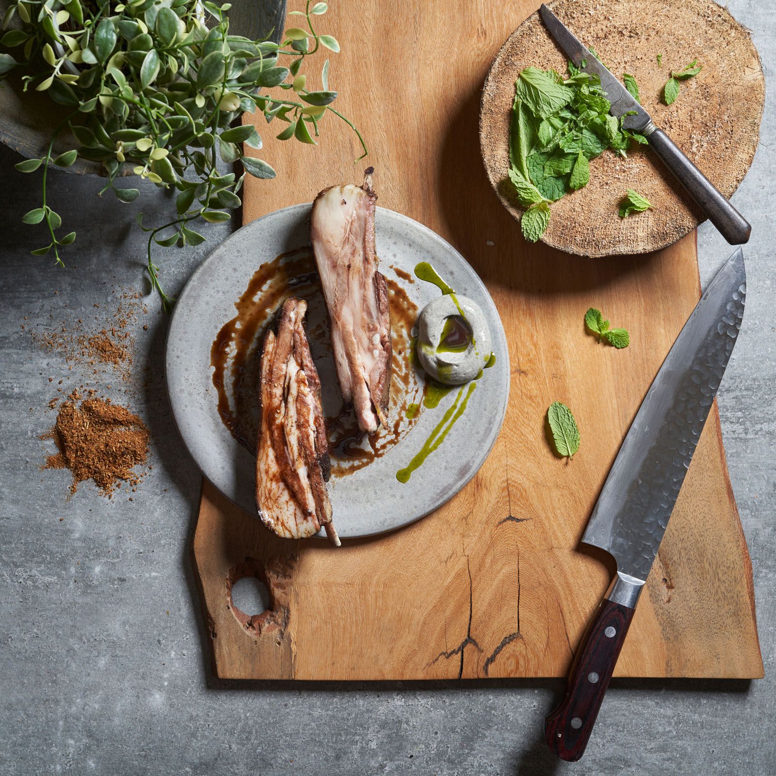 Lamb ribs at Cheek Bistro