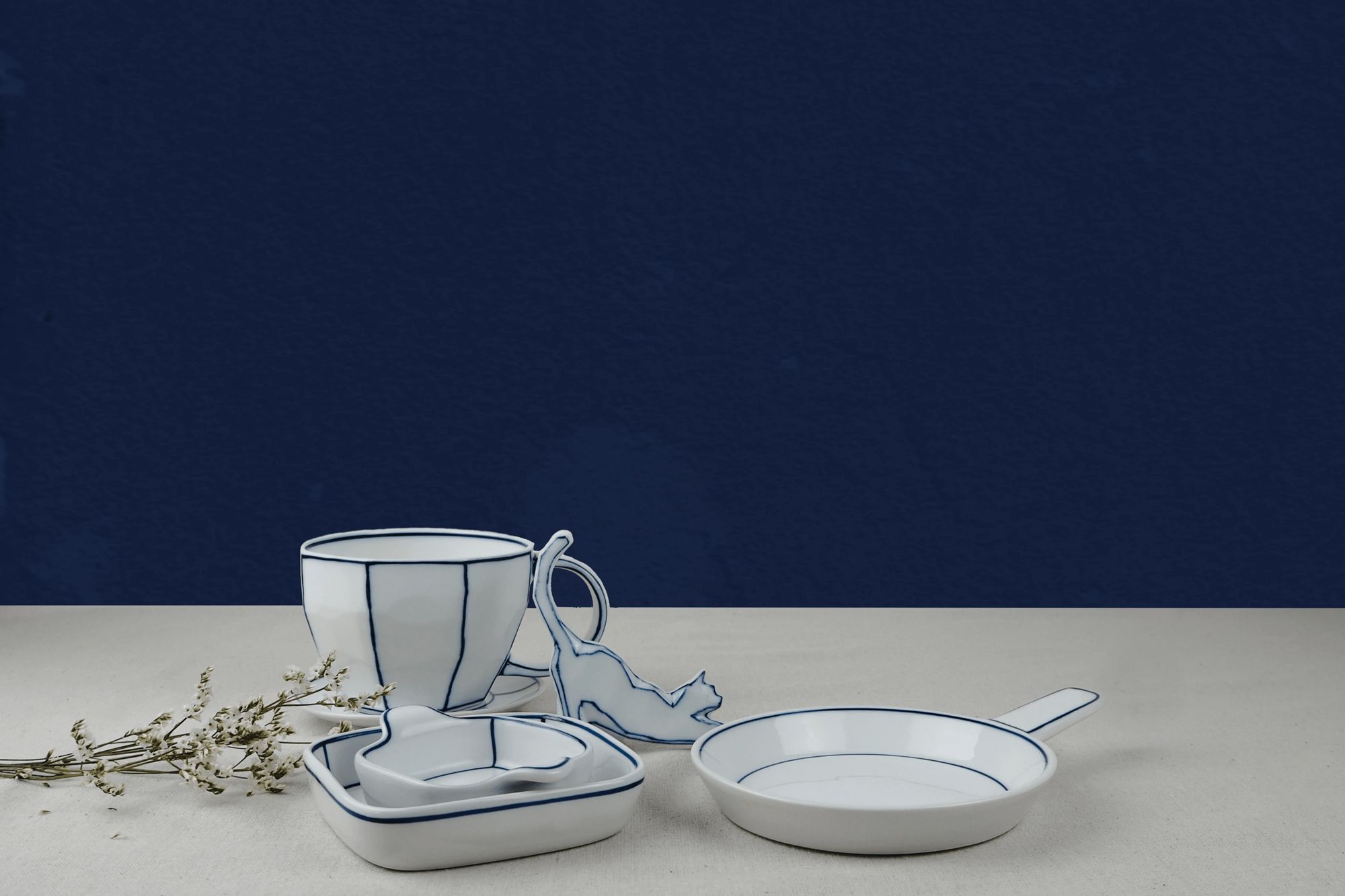 Blueline Two is a Crowd breakfast set by Kim Seok Binn, from The Moon Jar