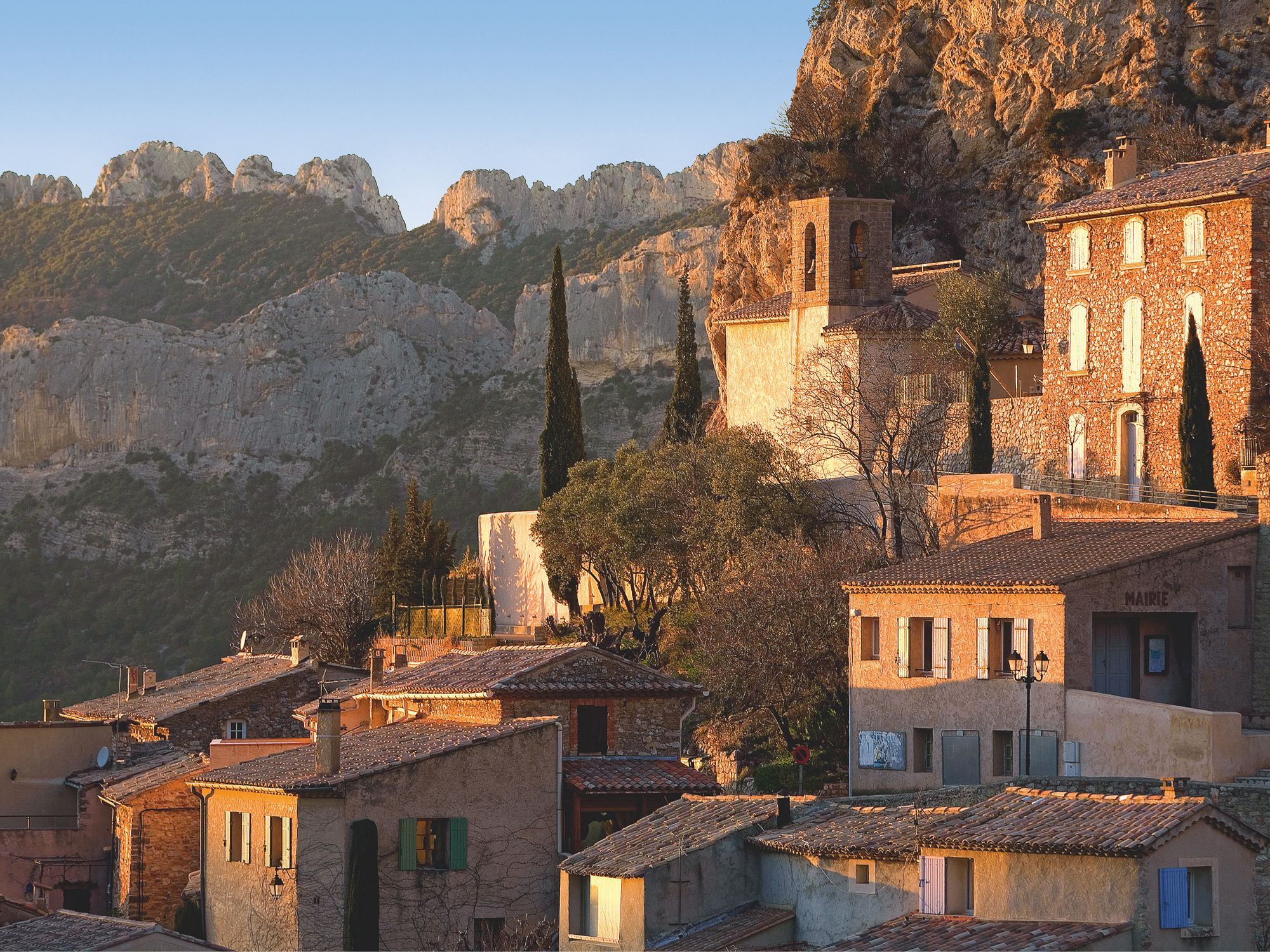The beauty of the ochre buildings of La Roque Alric is highlighted in the book (Image: Camille Moirenc, courtesy of Assouline)