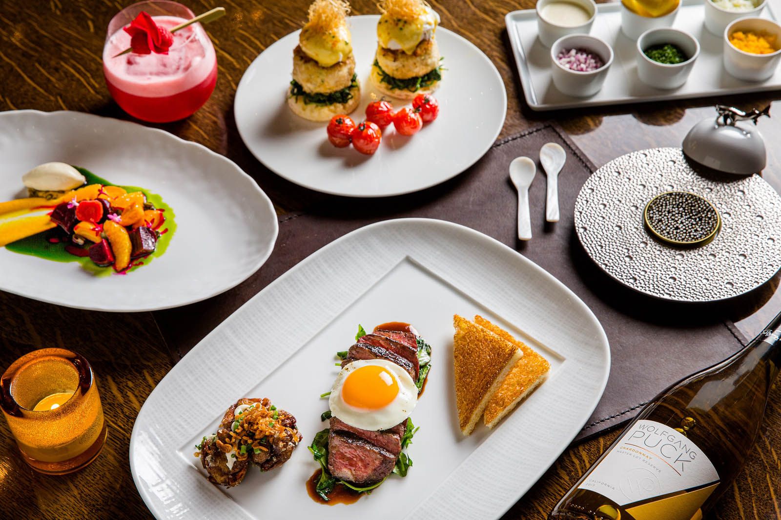 Three-course brunch menu