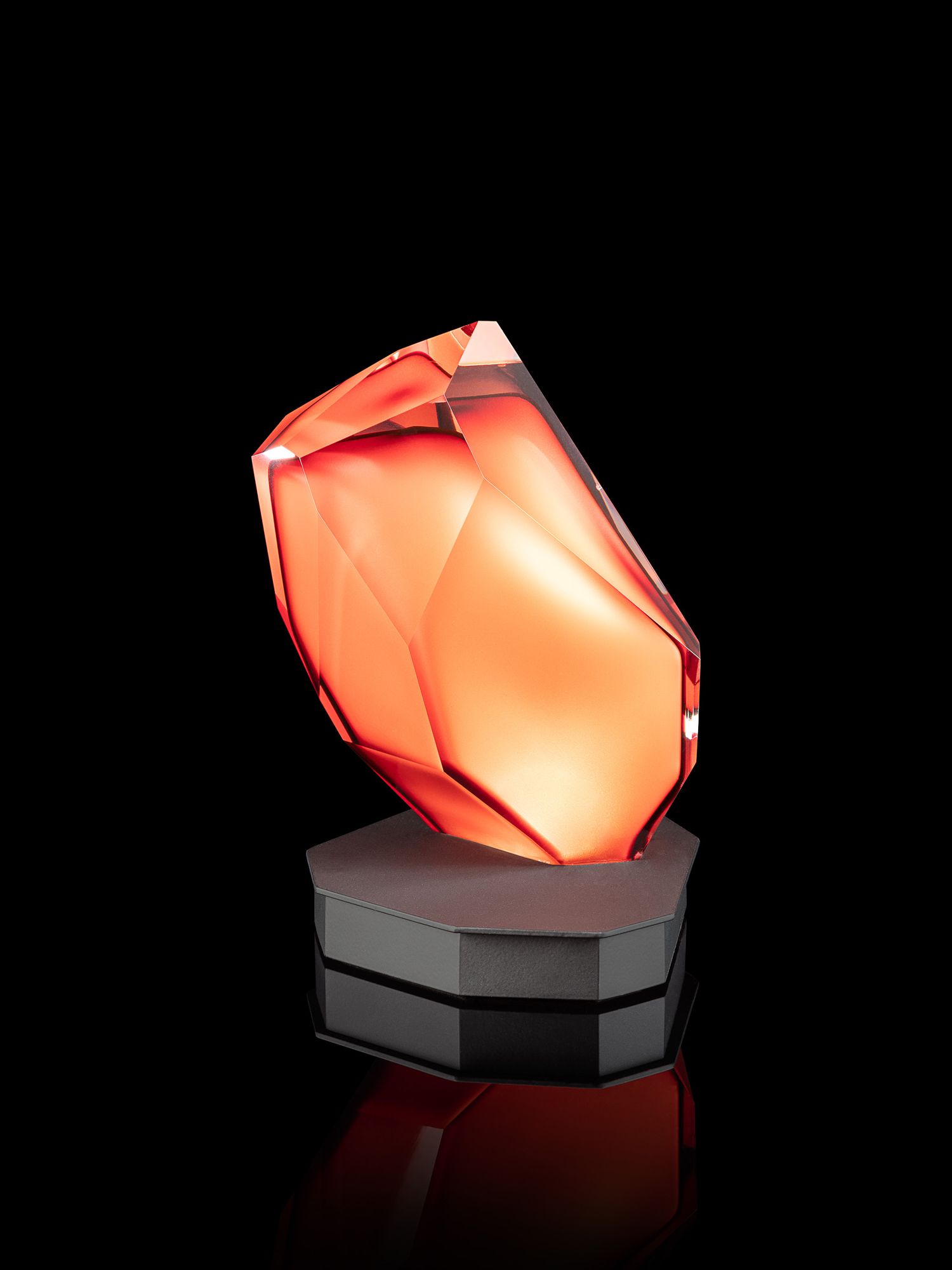 Lasvit Crystal Rock lamp by Arik Levy, from W. Atelier