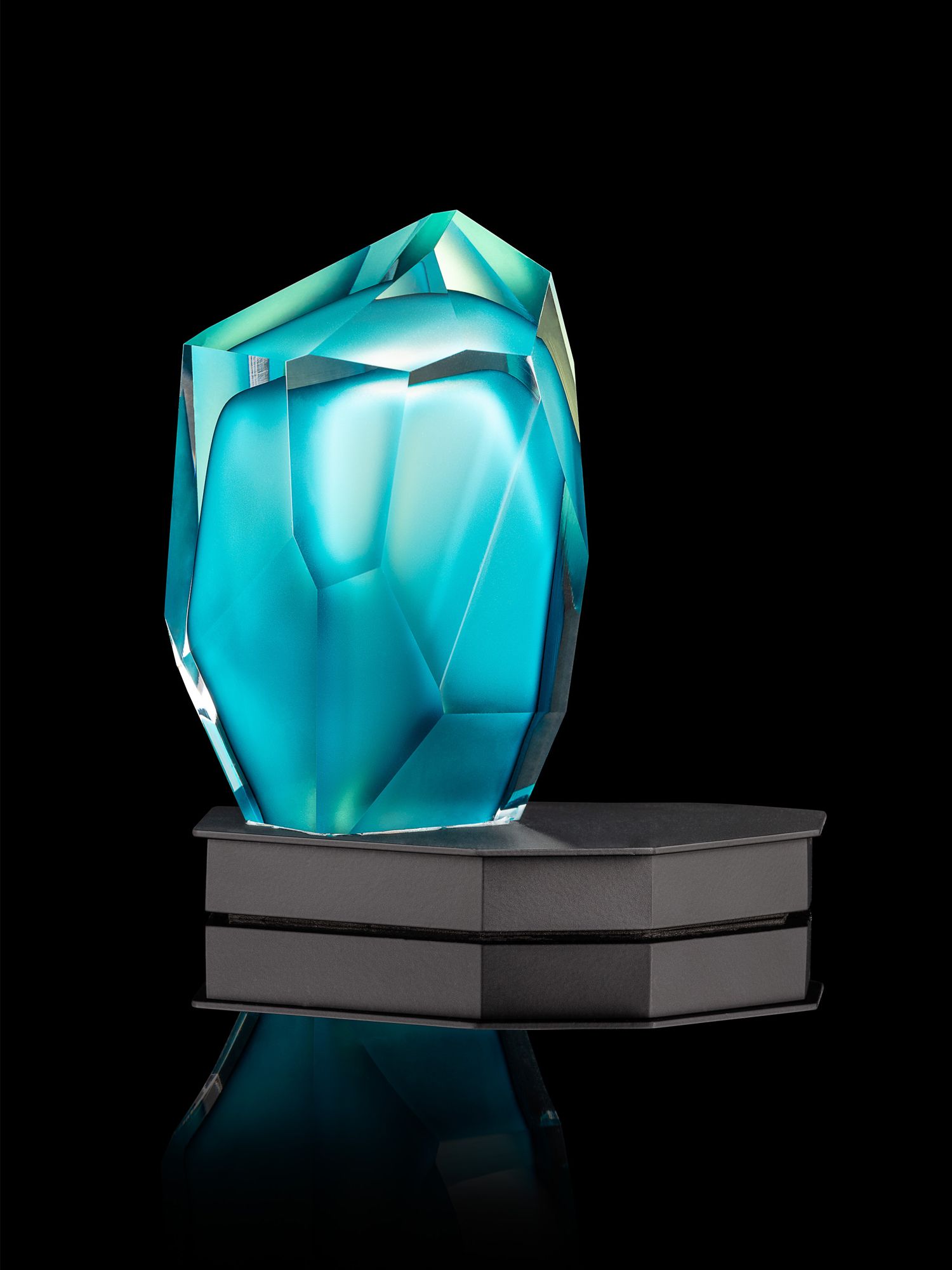 Lasvit Crystal Rock lamp by Arik Levy, from W. Atelier