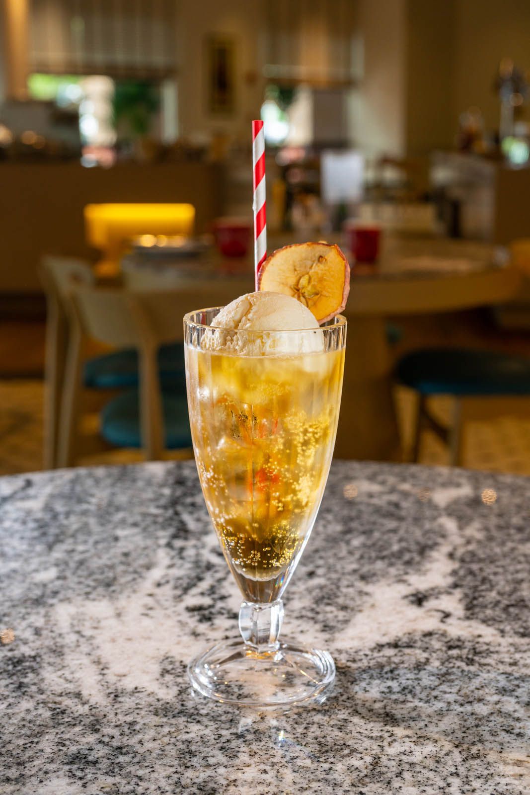Apple crumble cider float at Swissotel Merchant Court