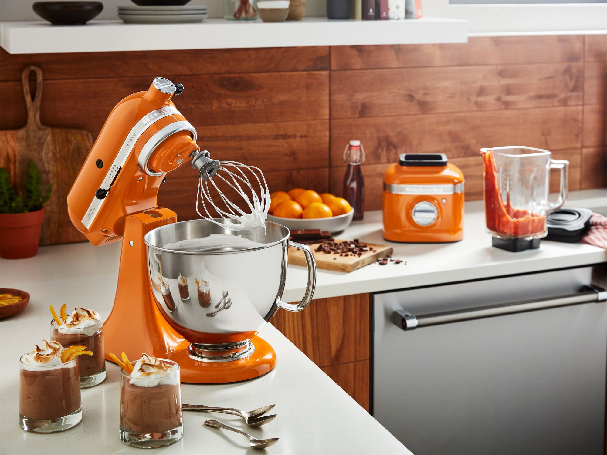 KitchenAid's artisan stand mixer in the colour Honey adds vibrance to the kitchen (Image: KitchenAid)