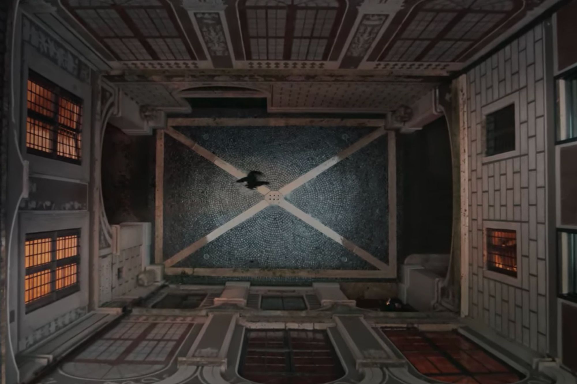 The scenes in Vincenzo featuring Italy's impressive architecture were all created using computer graphics (Image: Netflix)
