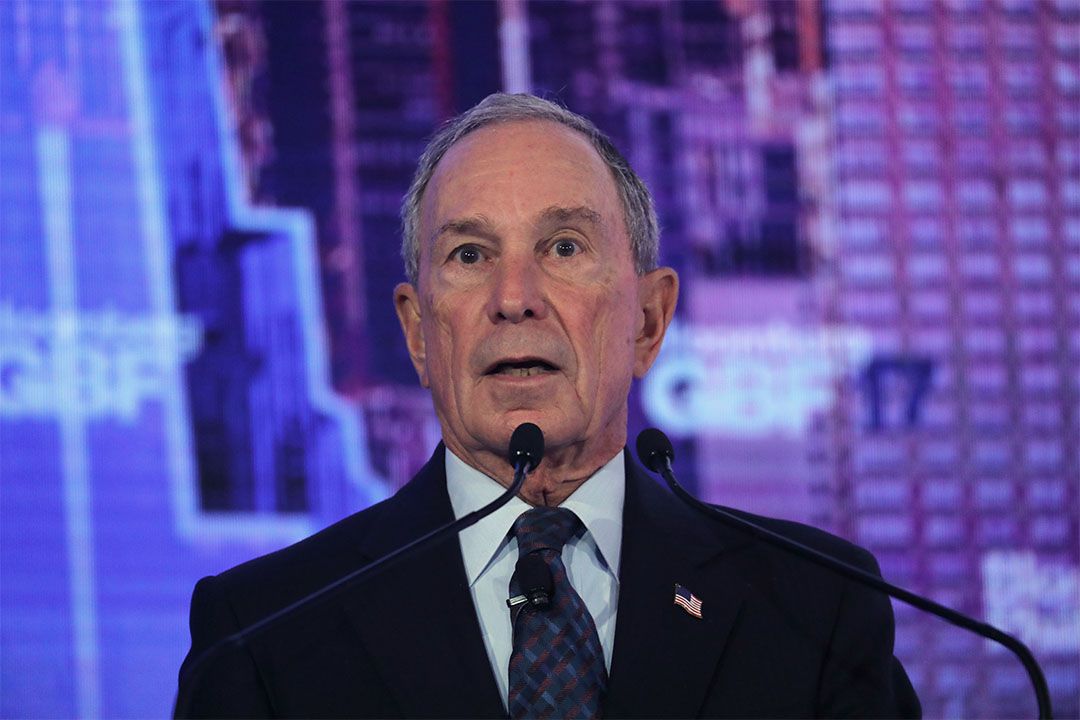 Michael Bloomberg speaks at the Bloomberg Global Business Forum on September 20, 2017 in New York City. Photo: John Moore/Getty Images