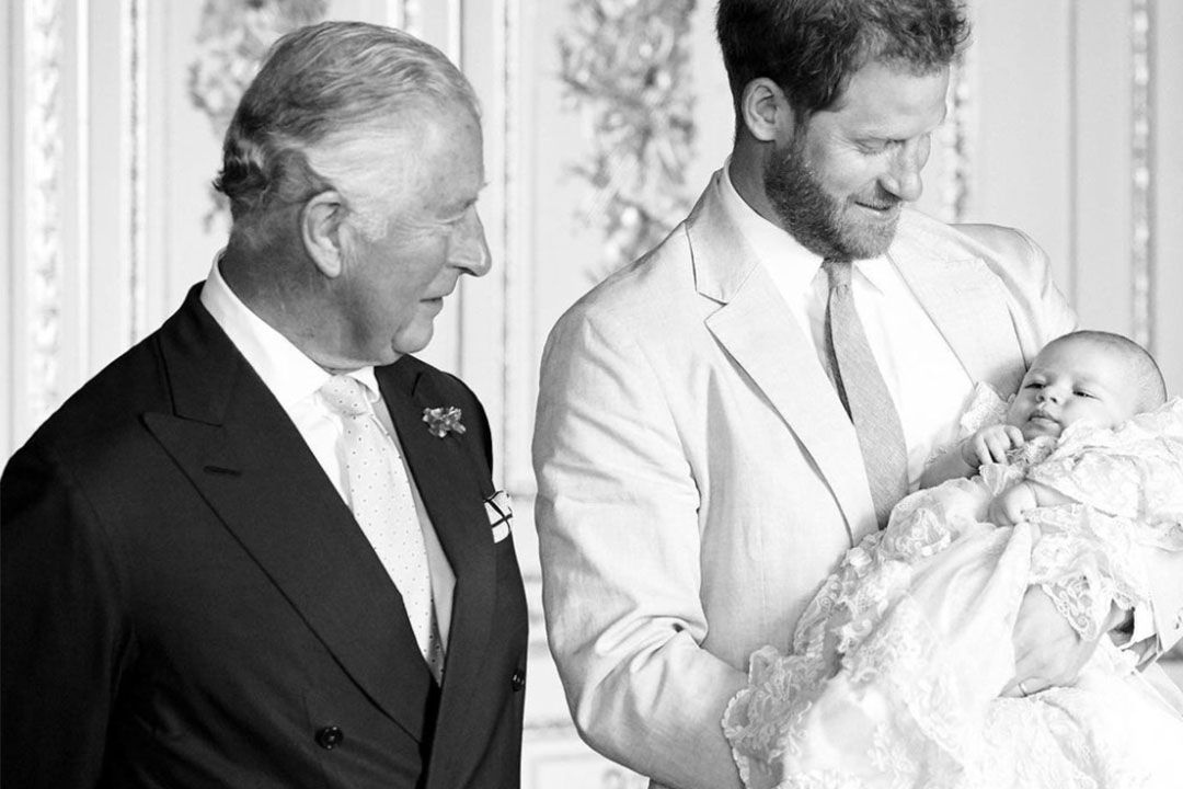 Prince Harry showing off his son, Archie to his father, Prince Charles at Archie's christening (Photo: Sussex Royal/Instagram)