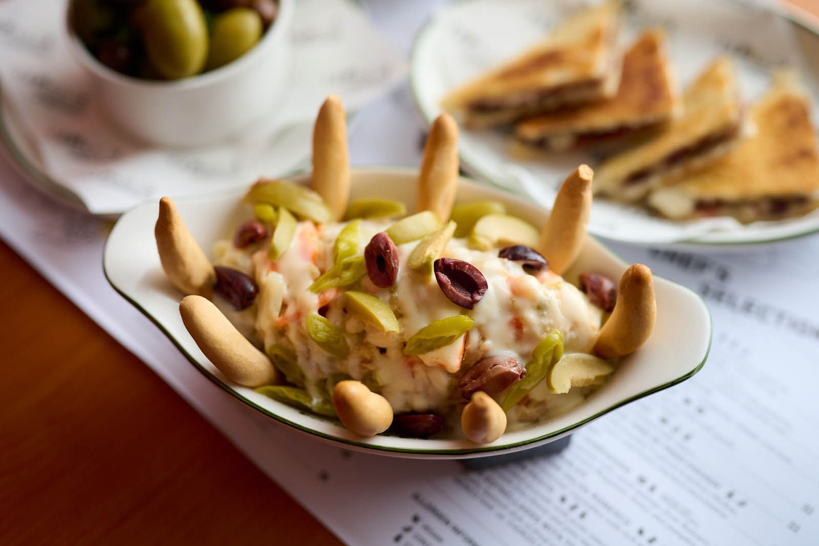 Ensaladilla rusa with olives