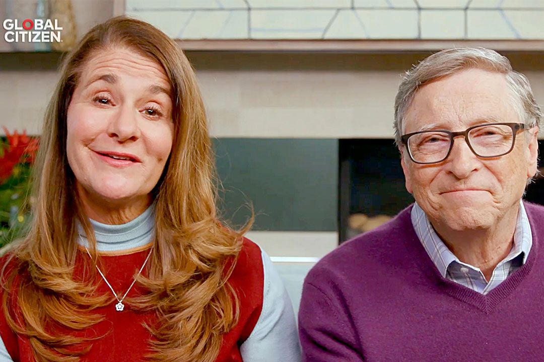 Melinda Gates and Bill Gates speak during "One World: Together At Home" presented by Global Citizen on April, 18, 2020. Photo: Getty Images/Getty Images for Global Citizen
