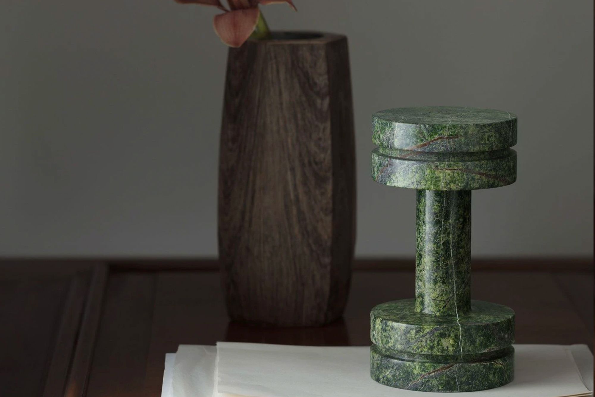 The brainchild of British designer Tom Dixon, these rock weights are both stylish and practical Image: Tom Dixon