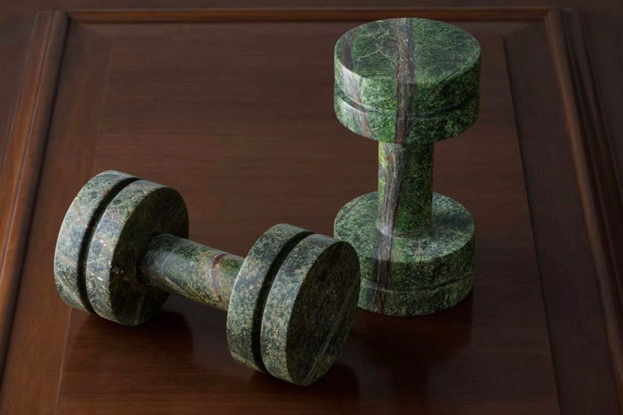 Each weight features a different pattern, depending on the block of marble it was carved from Image: Tom Dixon