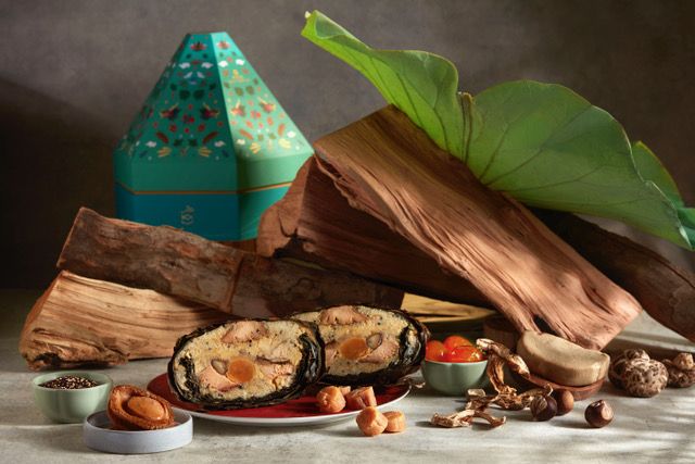 Applewood-smoked rice dumpling