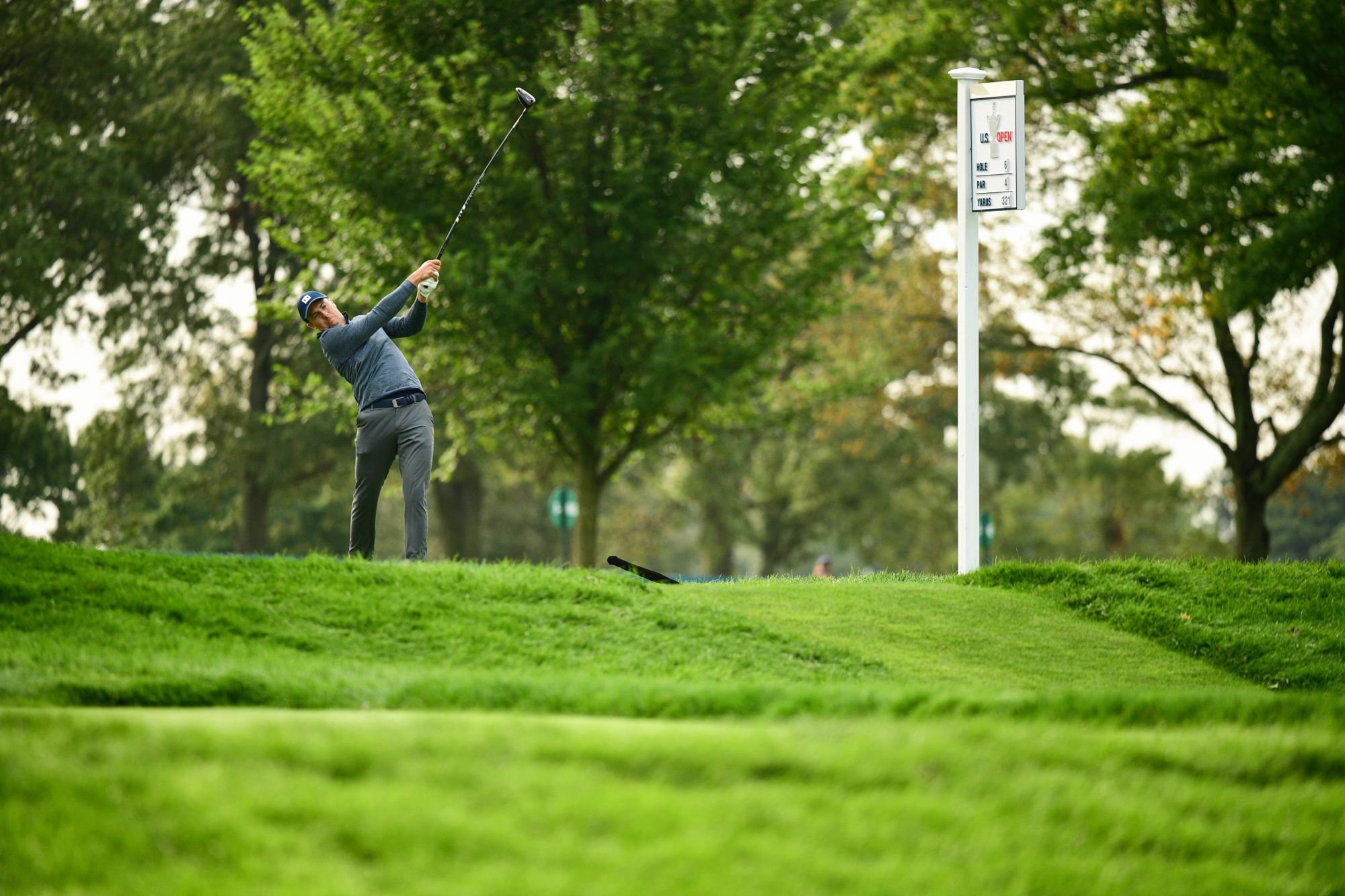 ROLEX TESTIMONEE JORDAN SPIETH HITS A SHOT ON DAY ONE OF THE 120TH U.S. OPEN