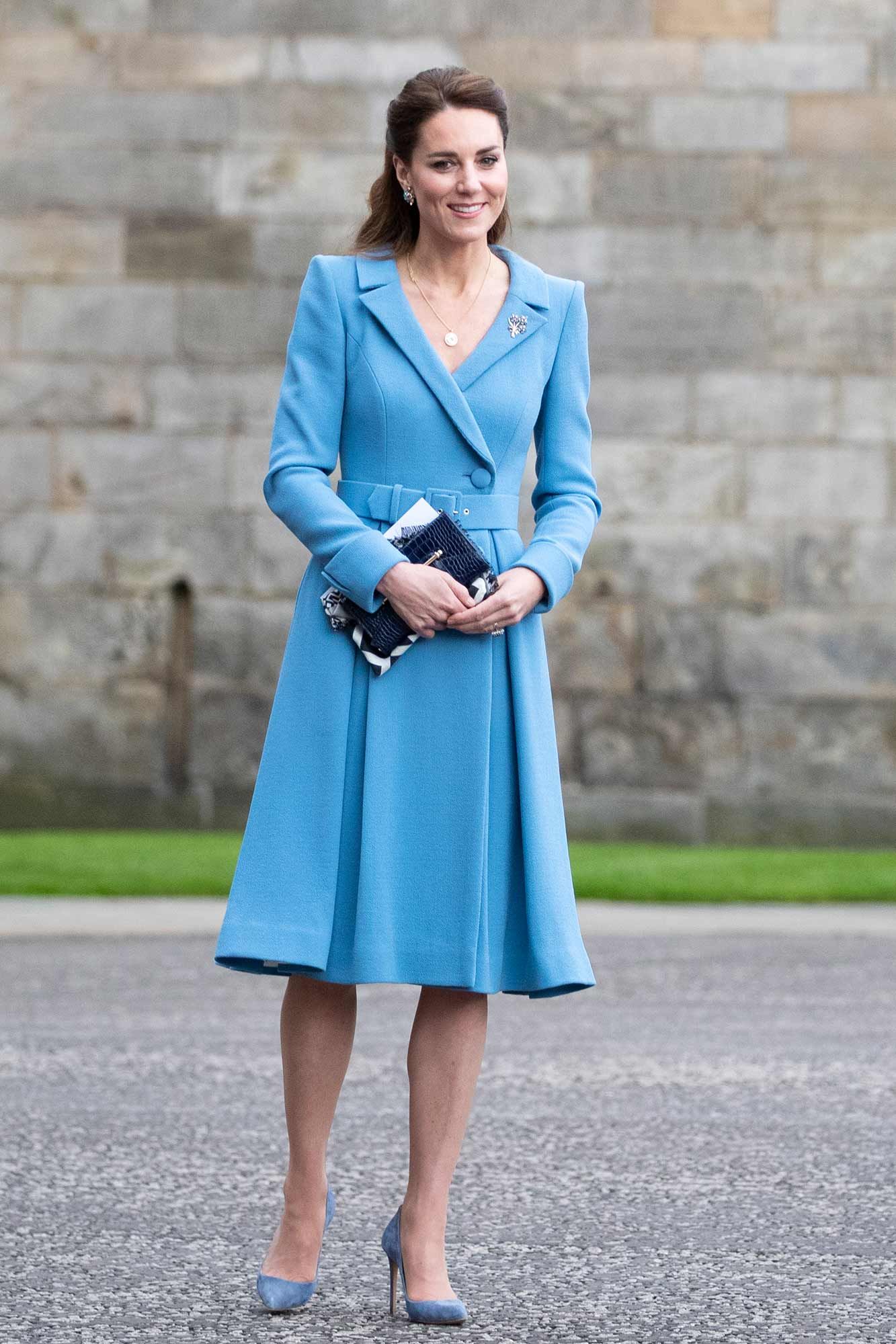 Catherine, Duchess of Cambridge attends the Beating of the Retreat at the Palace of Holyroodhouse on May 27, 2021 in Edinburgh, Scotland. Photo: Getty Images