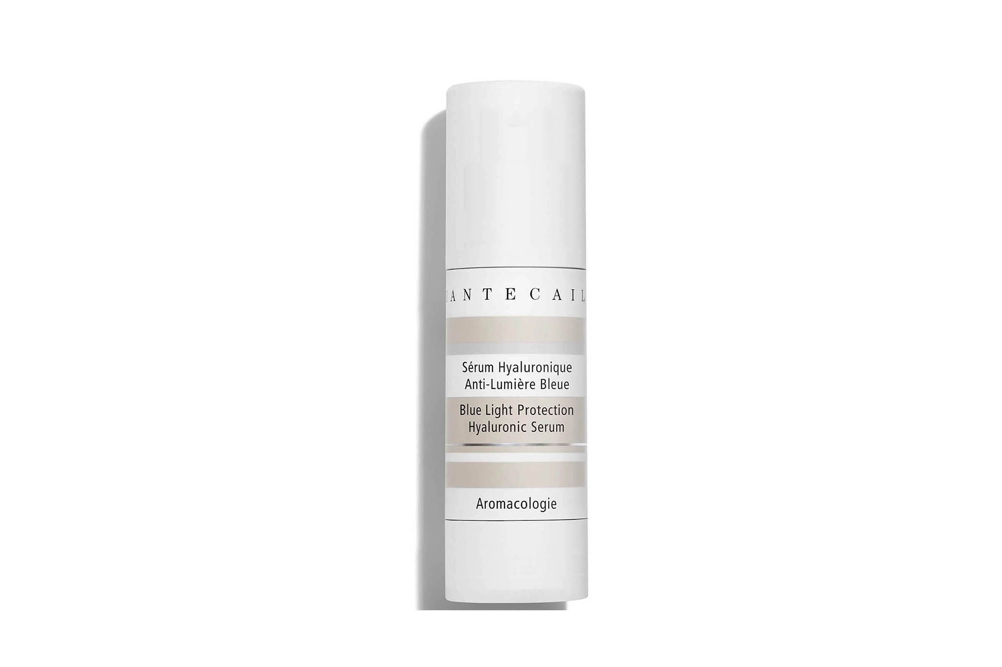 Chantecaille Blue Light Protection Hyaluronic Serum <a href="https://click.linksynergy.com/deeplink?id=eGtHQUUE8Vw&mid=35269&murl=https%3A%2F%2Fwww.cultbeauty.co.uk%2Fchantecaille-blue-light-protection-hyaluronic-serum.html&u1=best-skincare-products-for-blue-light-protection">SHOP HERE</a>