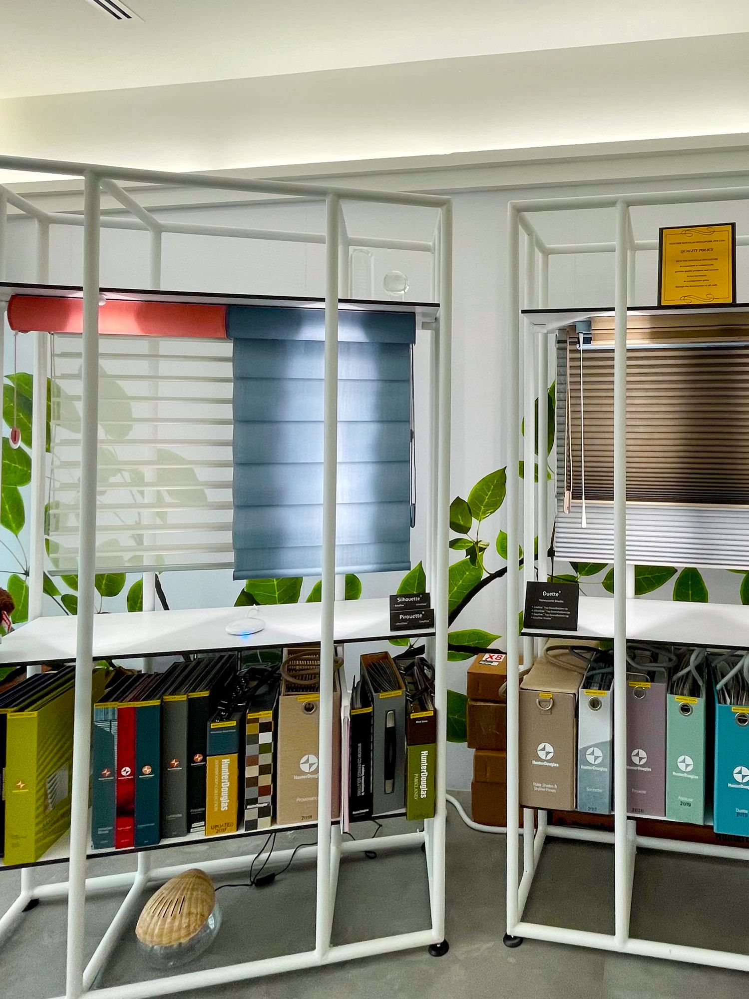 With various live models and displays, you can explore the window coverings in operation at the new Hunter Douglas Inspiration Center