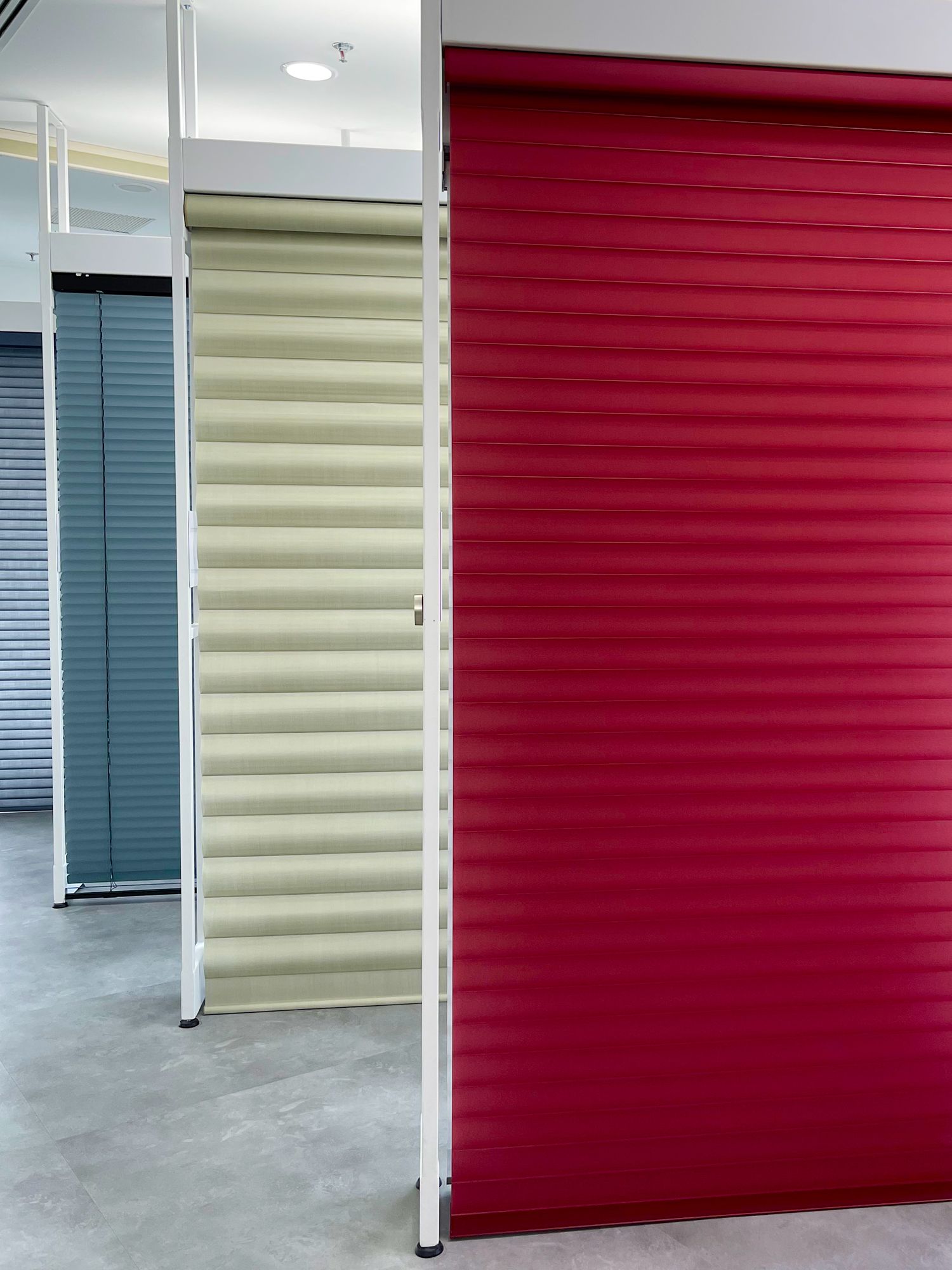 The Hunter Douglas Inspiration Center features the brand's most popular window treatments, such as the Pirouette blinds