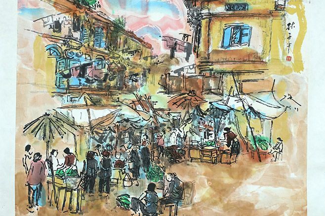 Crowded Bugis Street. Photo: The Arts House