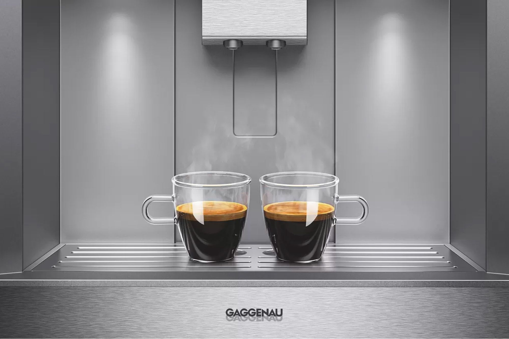 With Gaggenau's 400 series espresso machine, a fresh cup of well-brewed coffee is guaranteed Image: Courtesy of Apple
