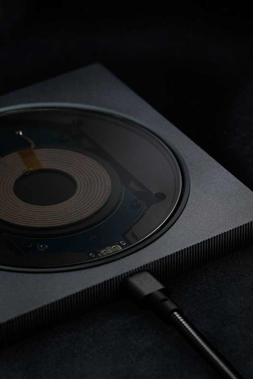 The translucent wireless charging station adds a unique look to the aluminium base Image: Courtesy of Native Union, via ante