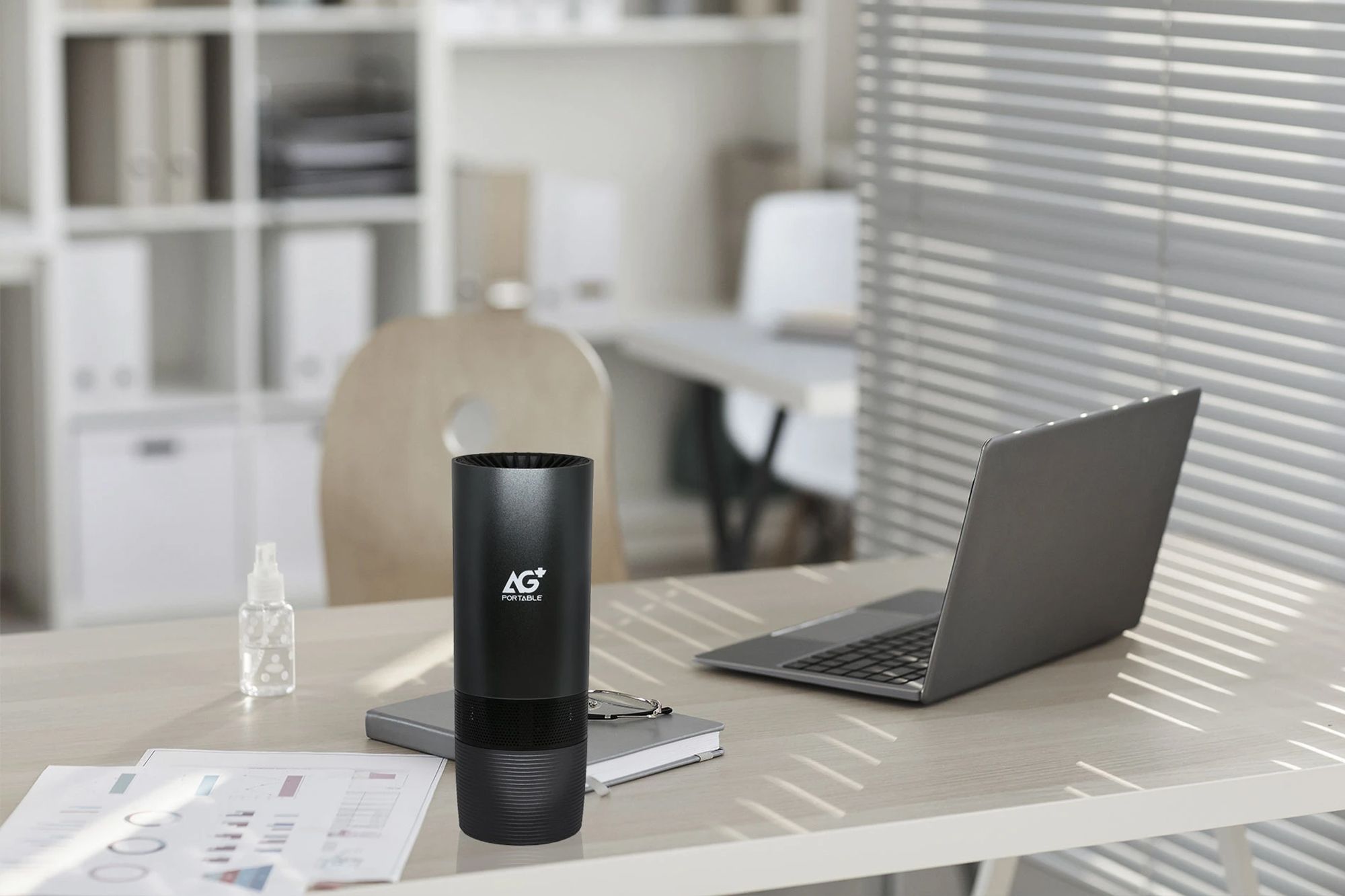 The Aurabeat AG+ portable air purifier helps purify air even outside of the home Image: Courtesy of Aurabeat