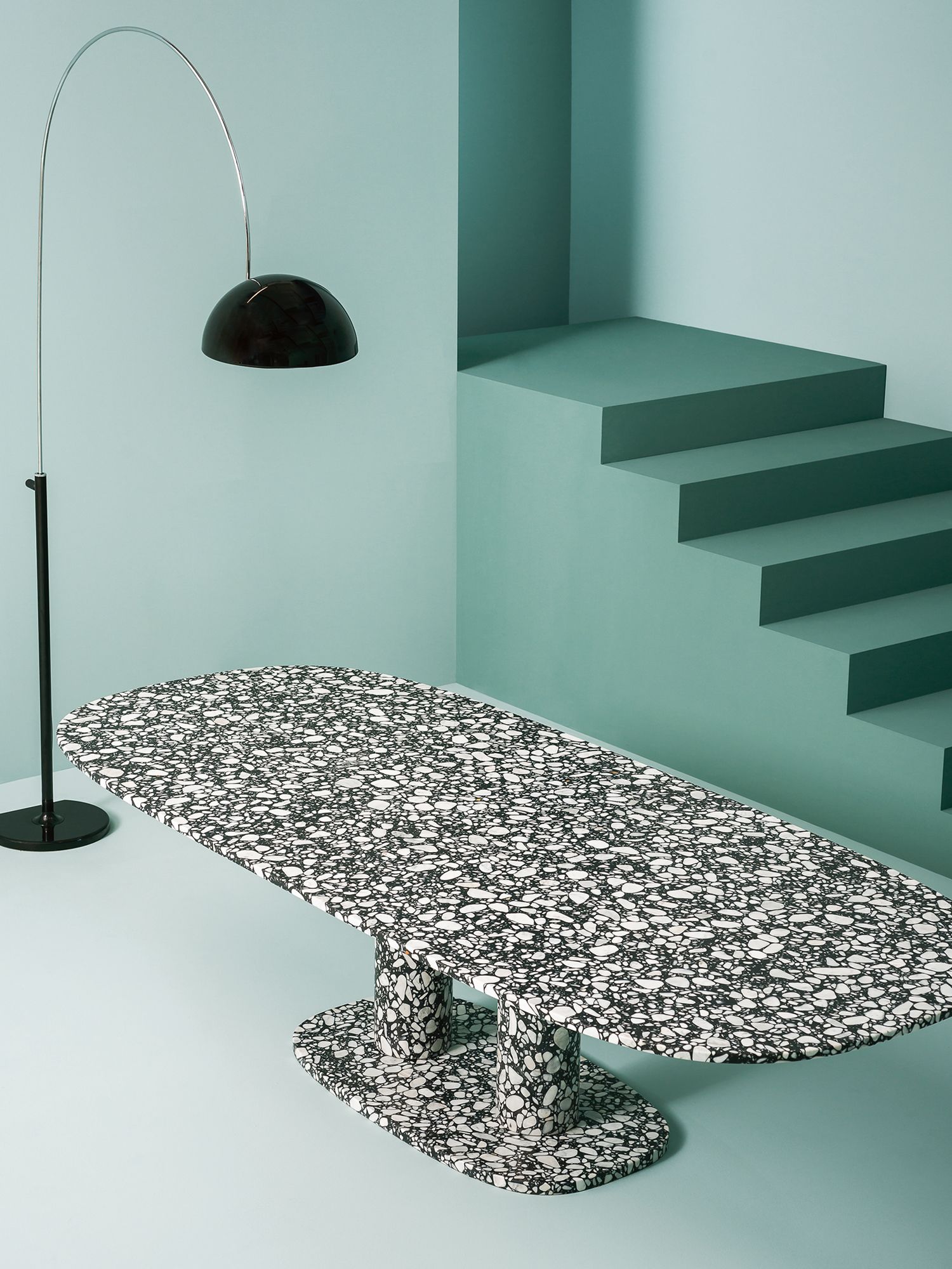 Navone designed the eye-catching and unique Matera table for Baxter
