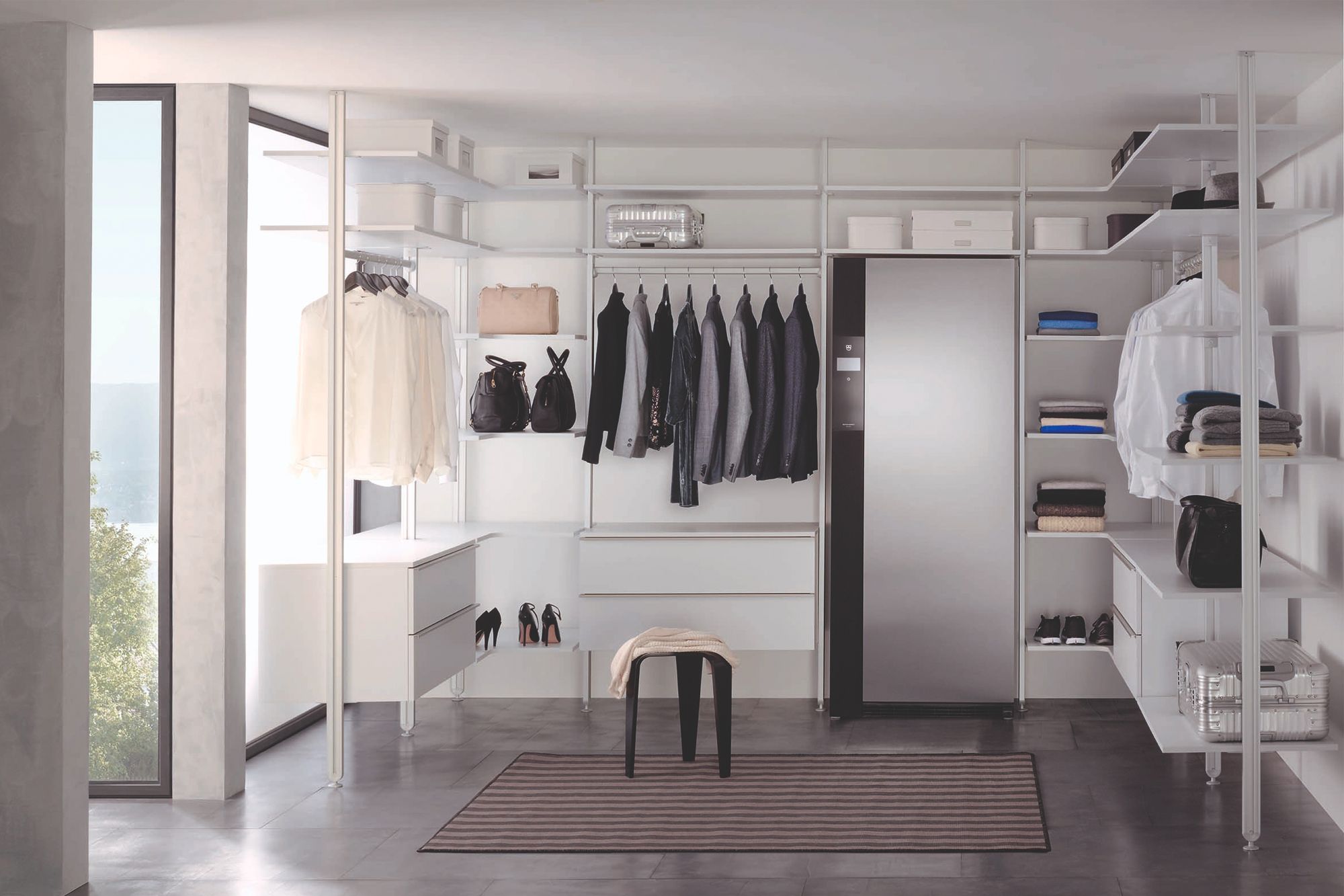 V-Zug's RefreshButler provides gentle care for delicate fabrics, such as dad's suits Image: Courtesy of V-Zug