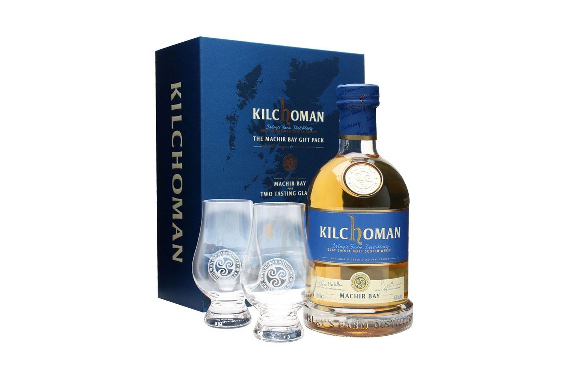 Kilchoman Machir Bay + 2 Glasses Set