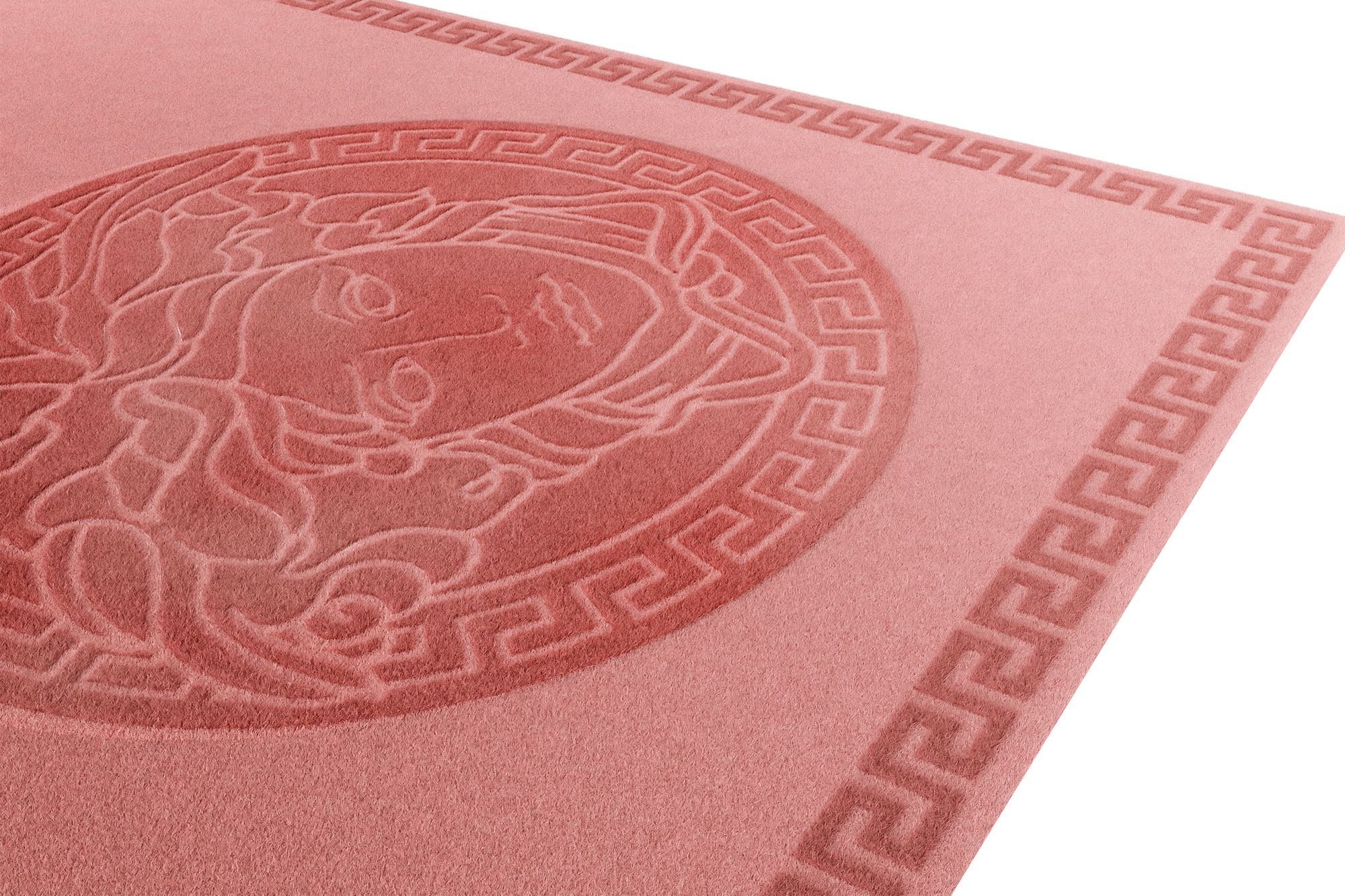 Versace Greca Rose Dawn rug Image: Courtesy of Versace