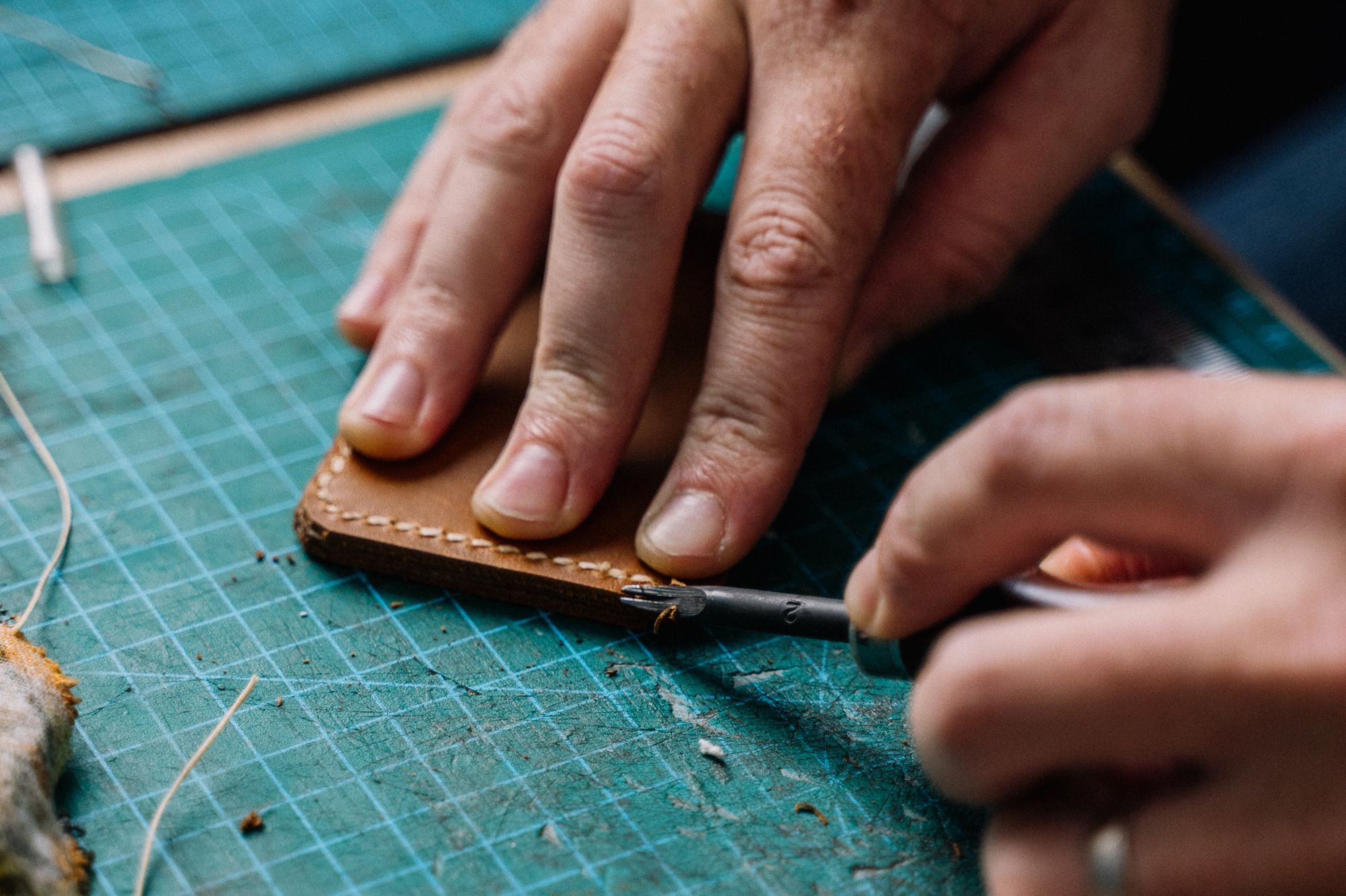 A leather crafting workshop is perfect for dads who love crafts